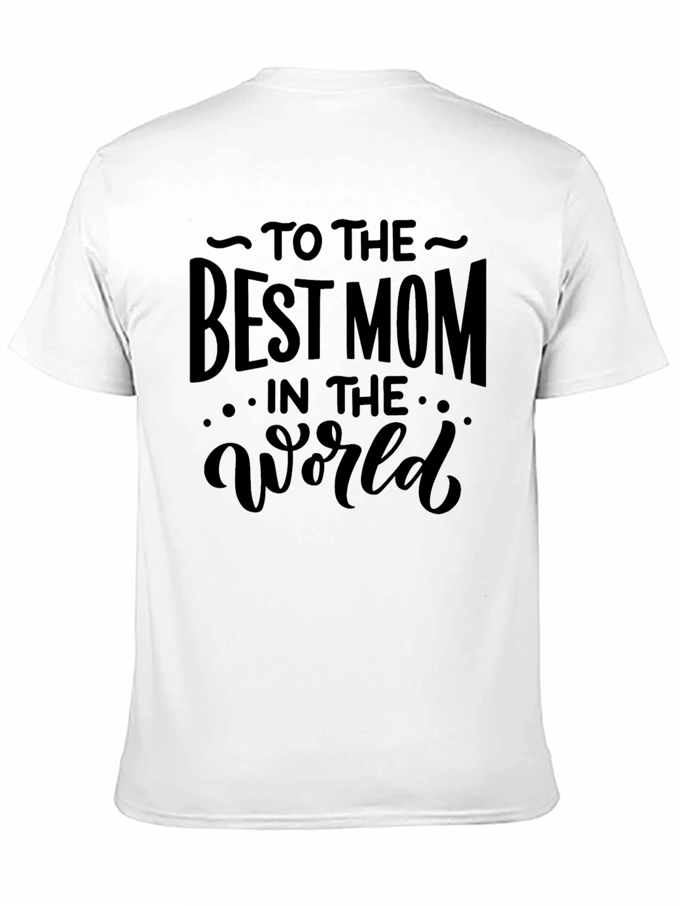 Best Mom in the World Black Graphic Tee
