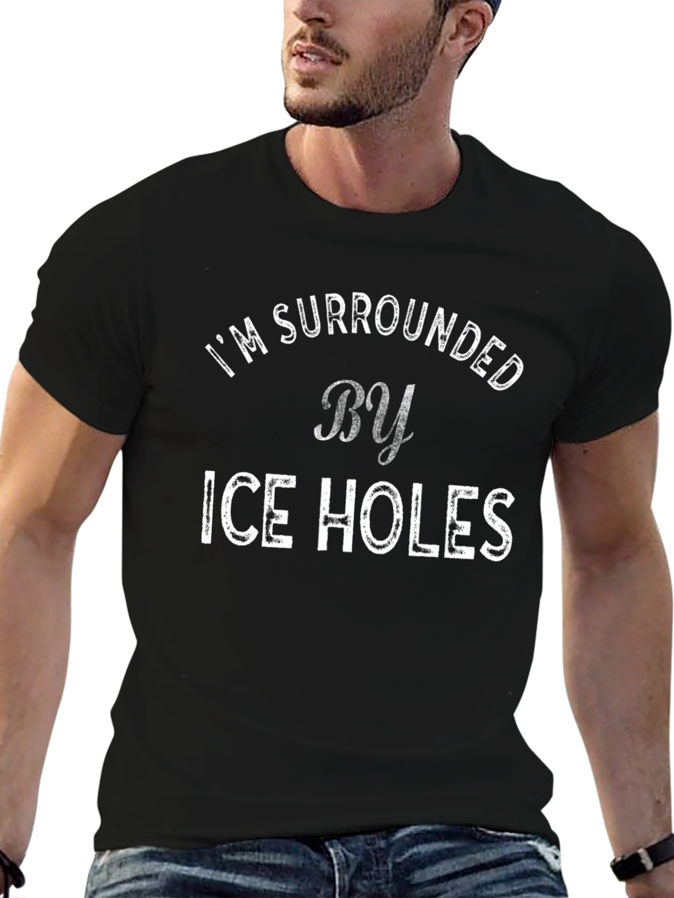 Funny Im Surrounded by Ice Holes Graphic T-Shirt