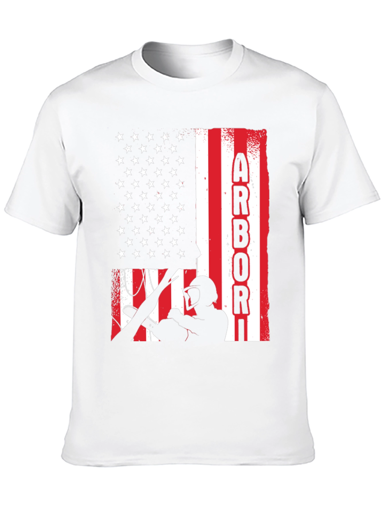 Arbori Flag Graphic Tee - Black Cotton Blend