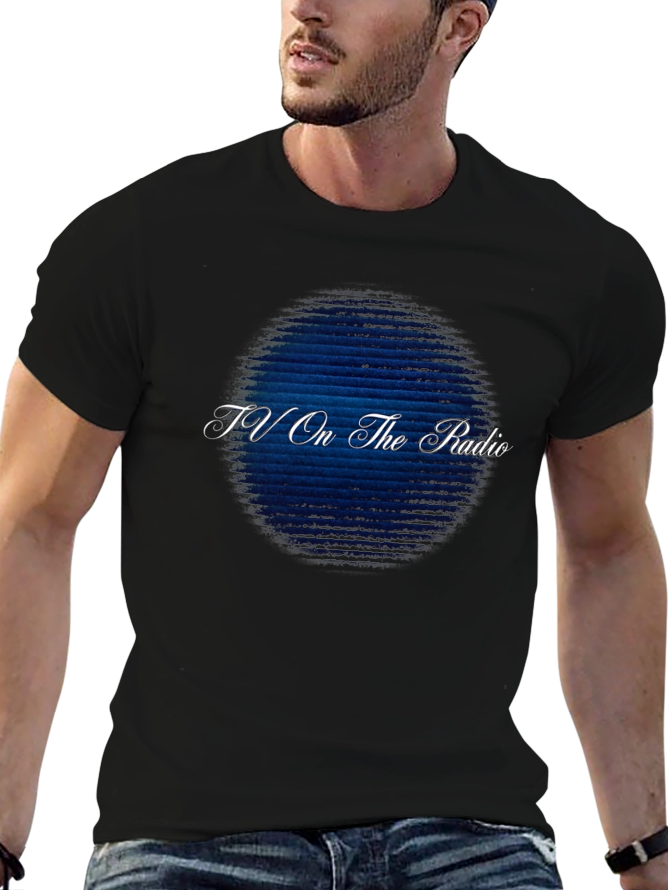 TV On The Radio Graphic Print Black T-Shirt