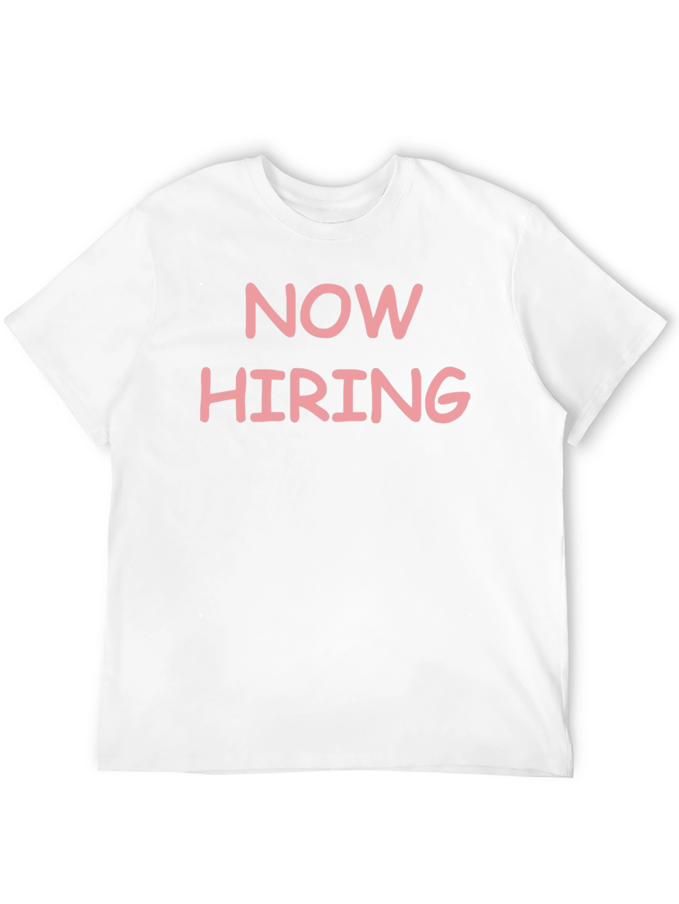 Now Hiring Graphic T-Shirt - Black Casual Tee