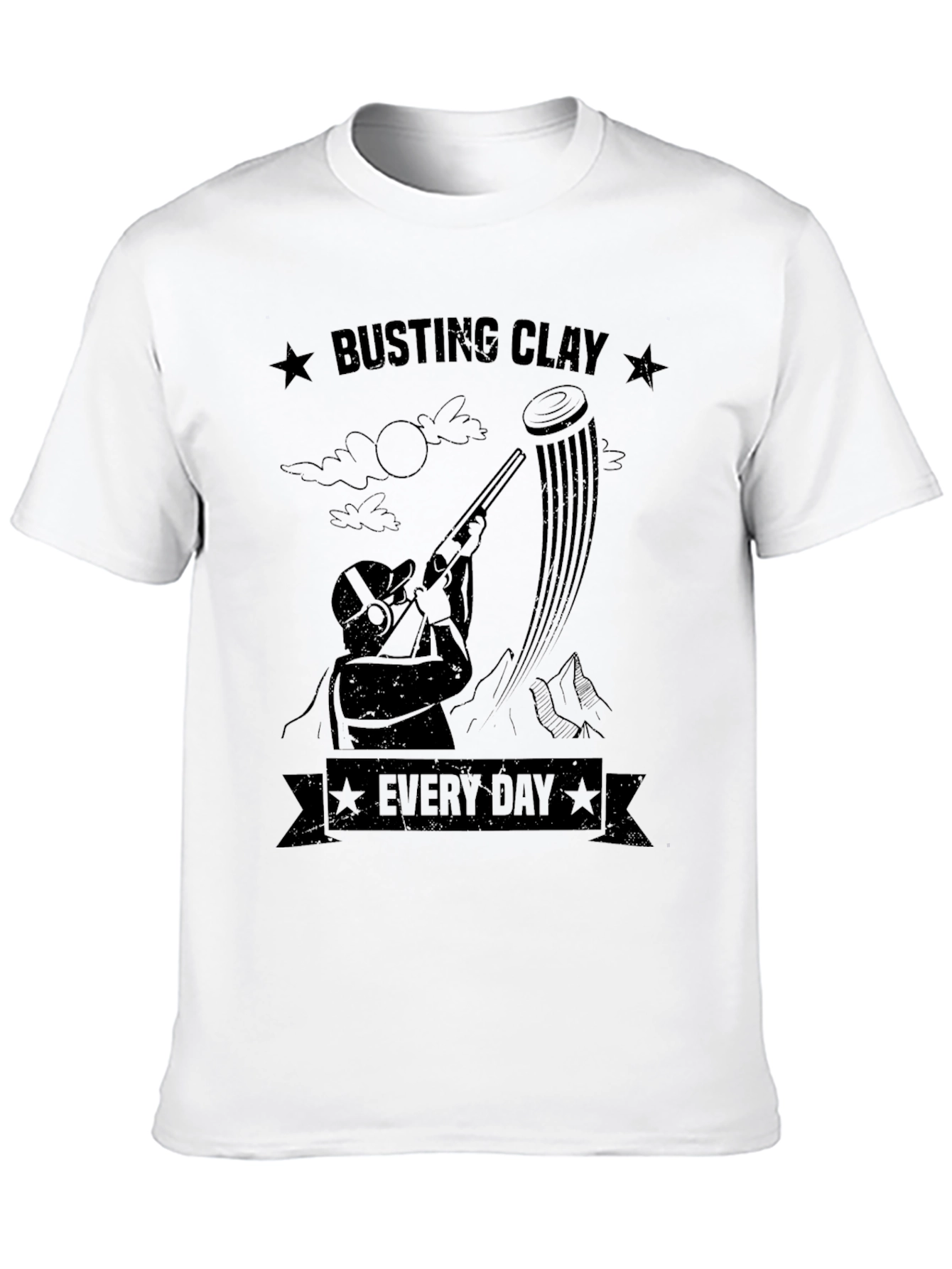 Busting Clay Every Day Graphic Tee - Black