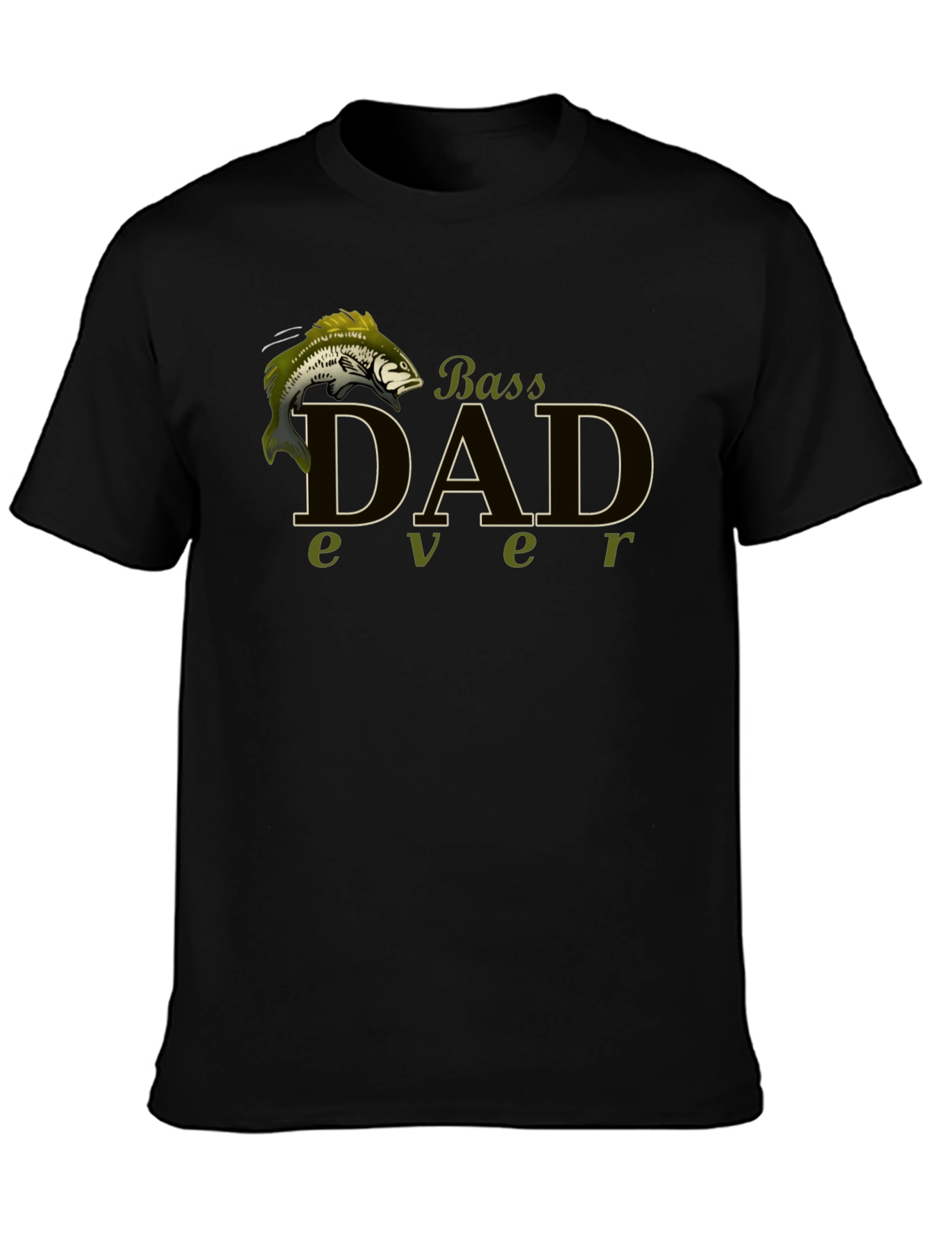 Bass Dad Ever Black T-Shirt