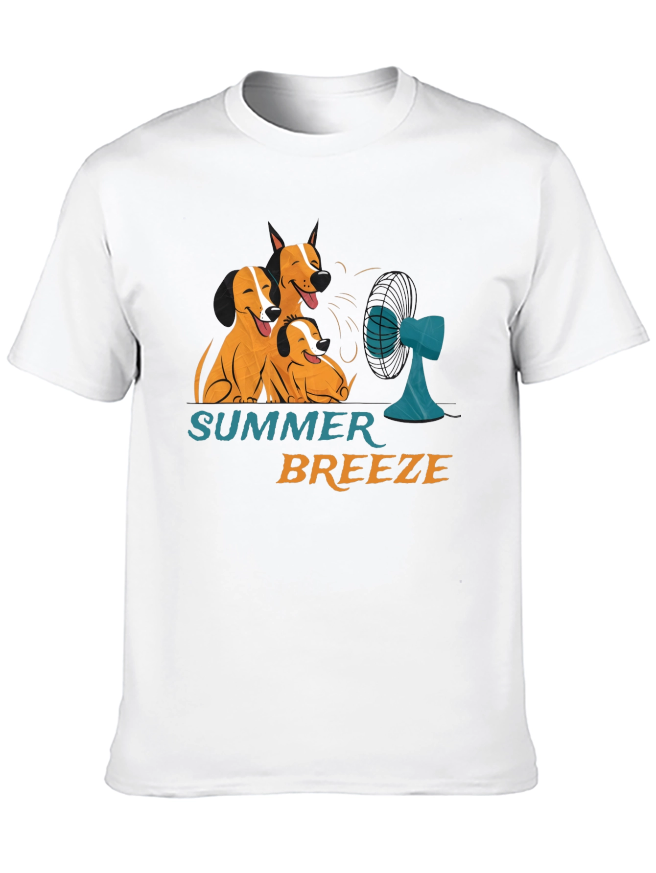 Summer Breeze Dog Graphic T-Shirt
