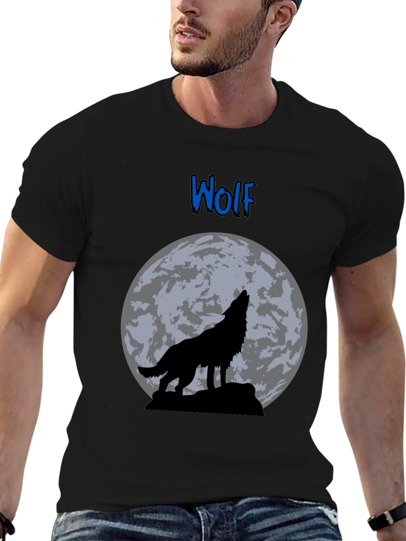 Wolf Moon Graphic T-Shirt