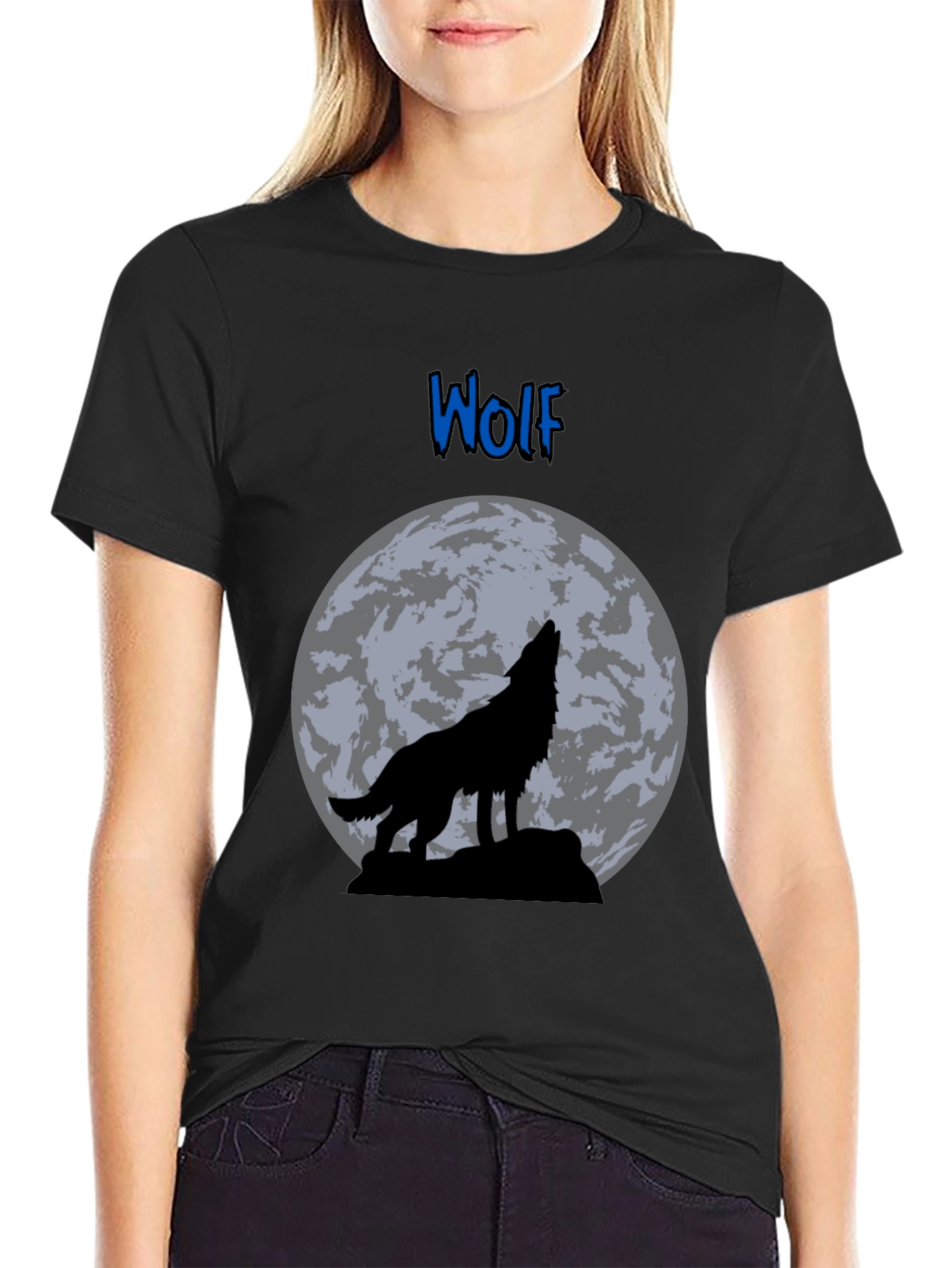 Wolf Moon Graphic T-Shirt
