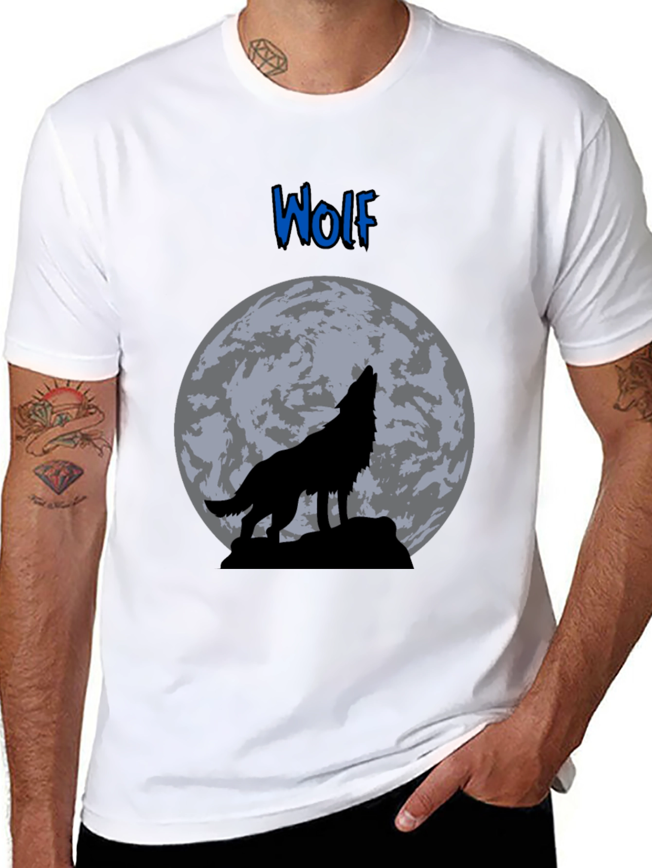 Wolf Moon Graphic T-Shirt