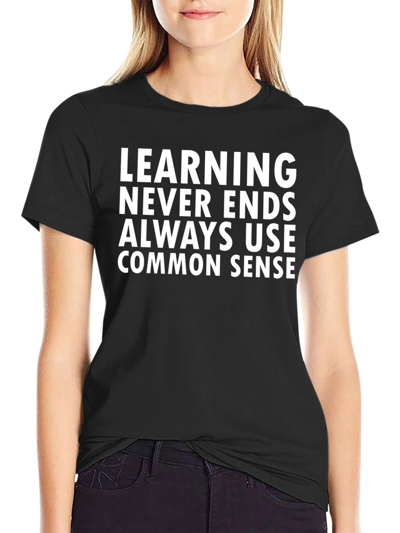 Learning Never Ends Graphic Tee
