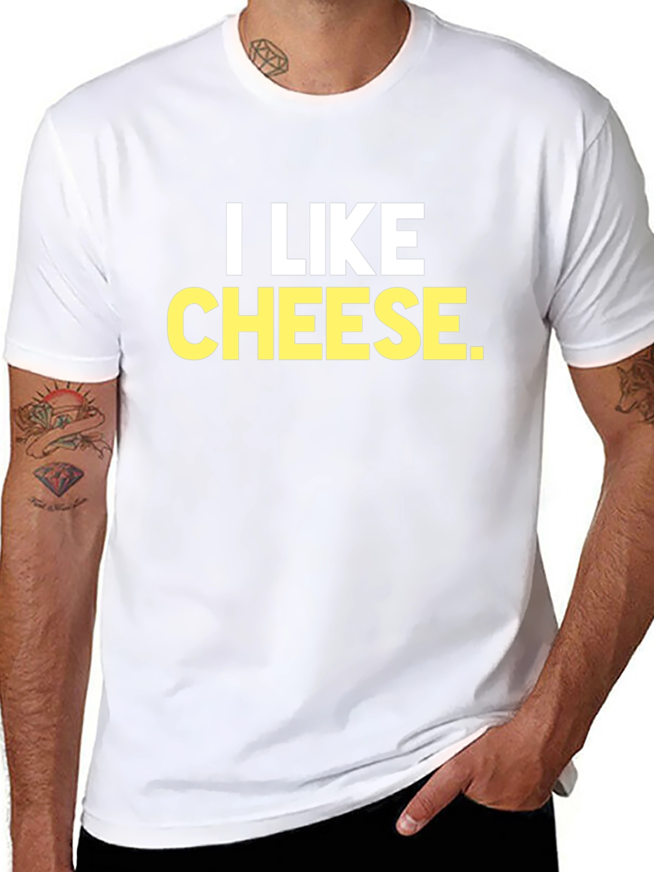 I Like Cheese Funny Graphic T-Shirt