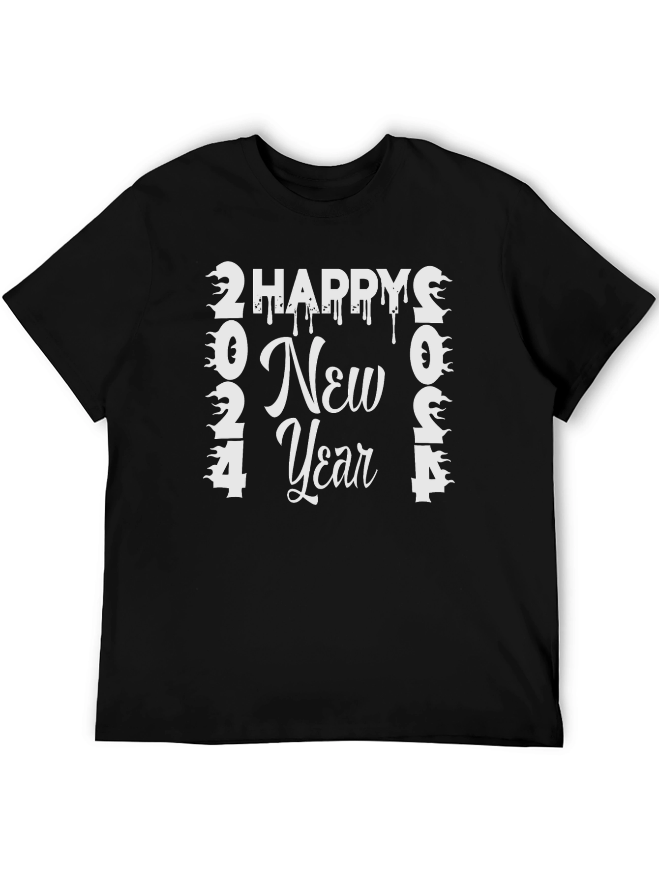Happy New Year 2024 T-Shirt - Festive Holiday Tee