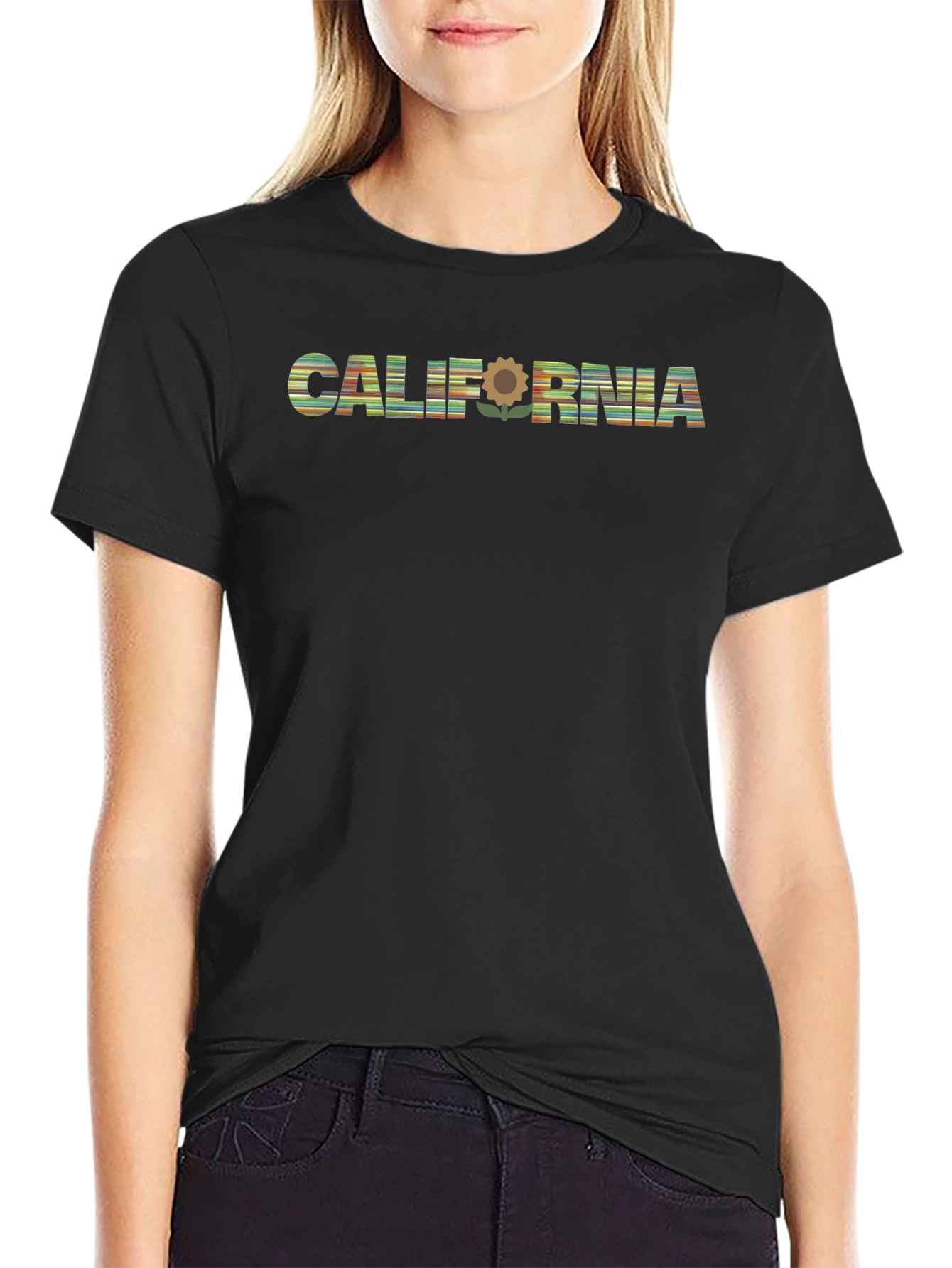 California Sunflower Graphic T-Shirt