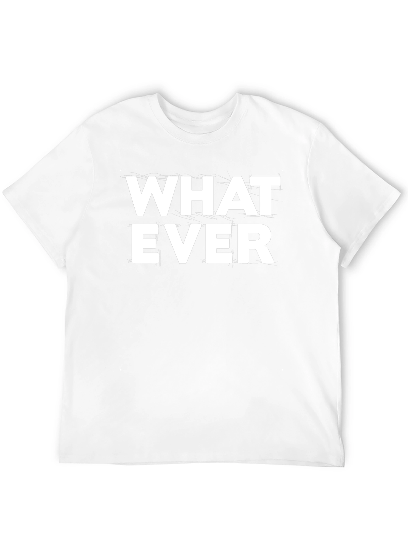 Whatever Graphic Print Crew Neck T-Shirt