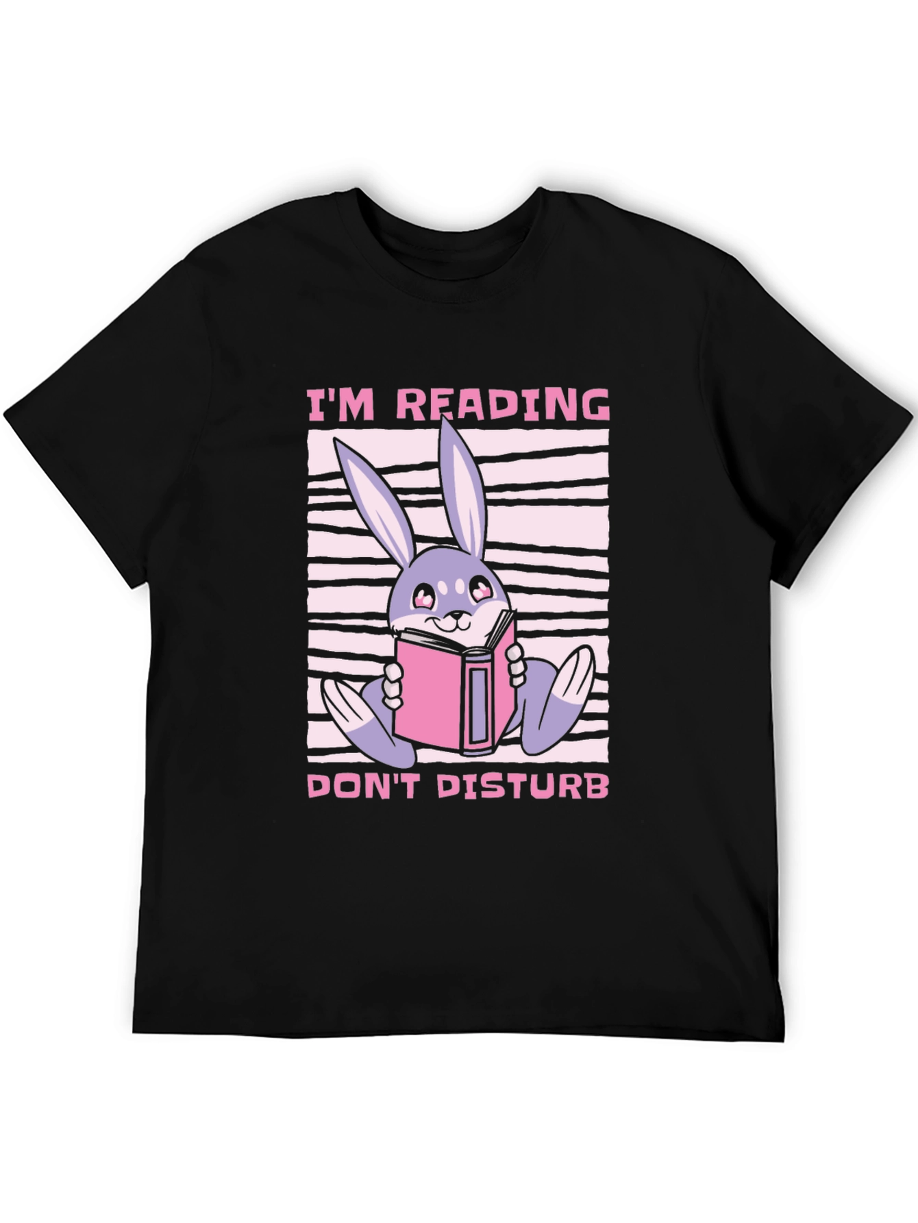 Reading Bunny Graphic T-Shirt - Dont Disturb