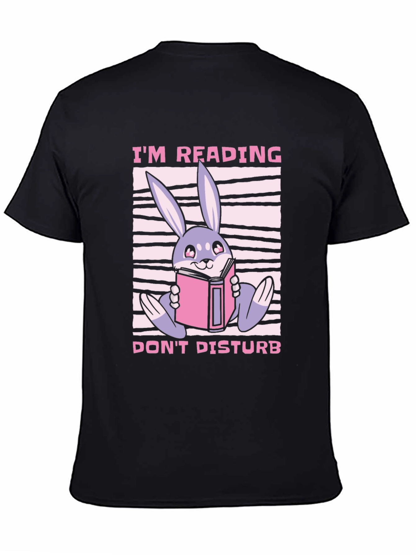 Reading Bunny Graphic T-Shirt - Dont Disturb