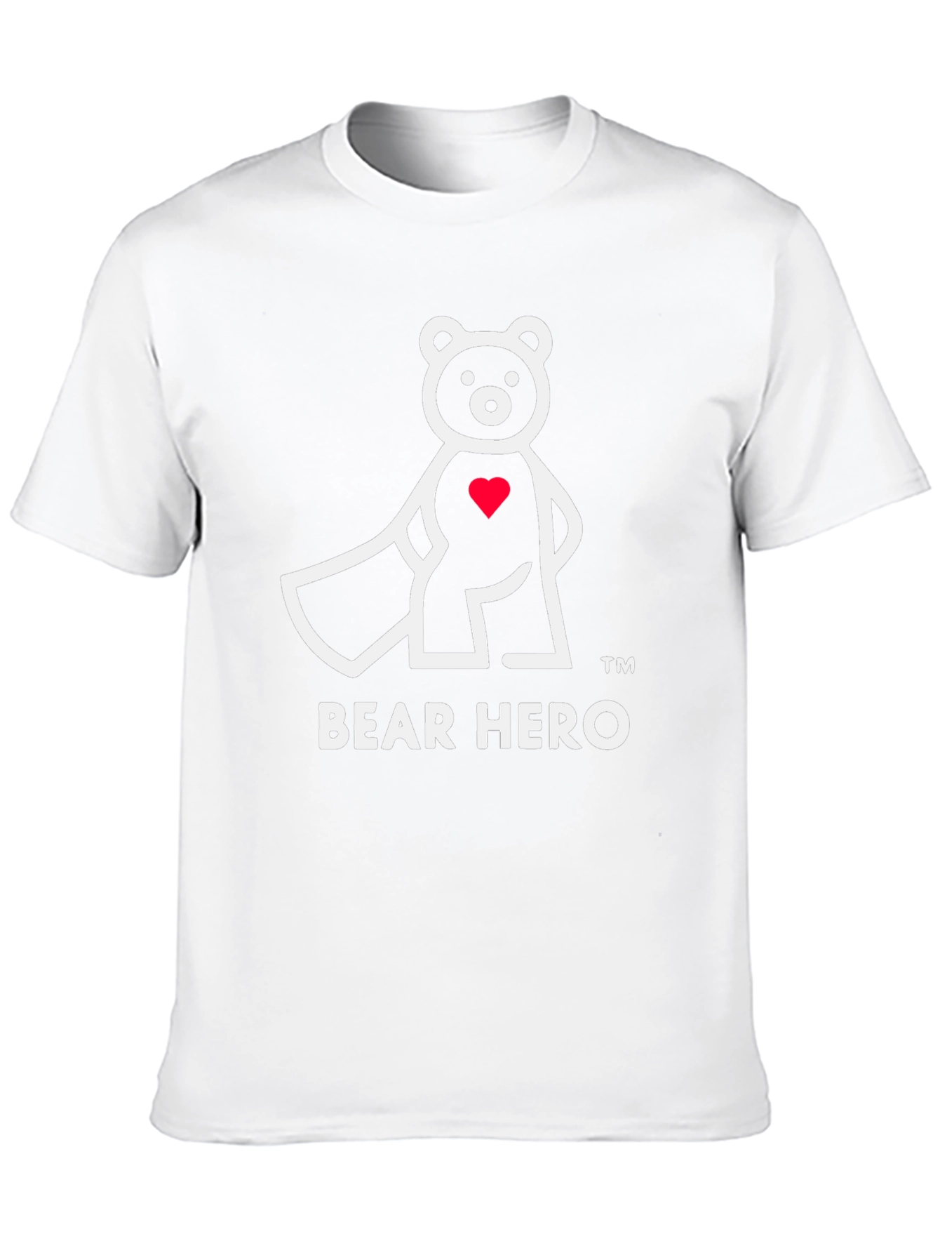 Bear Hero Graphic T-Shirt - Black Cotton Blend