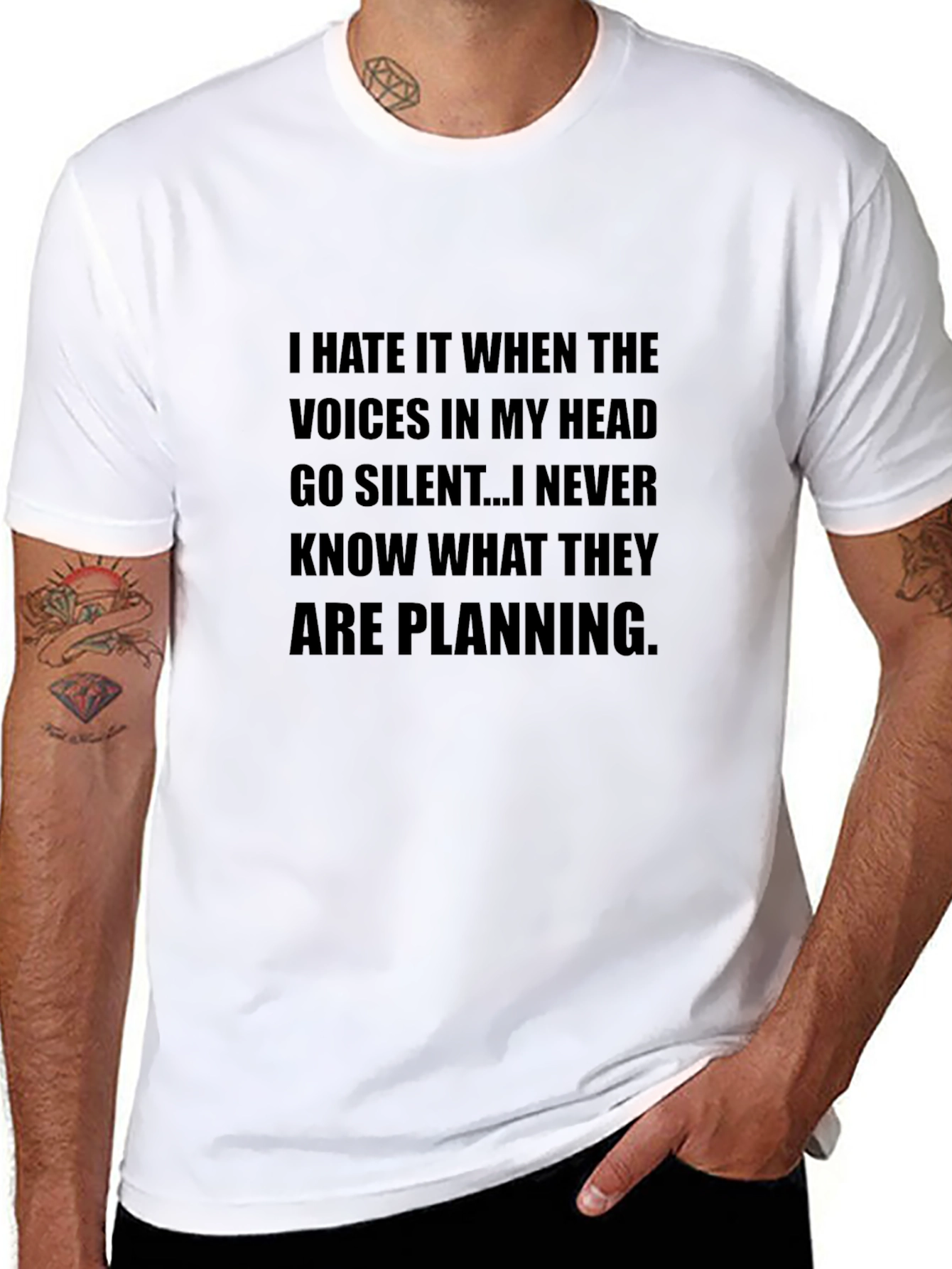 Humorous Voices in My Head Graphic Tee