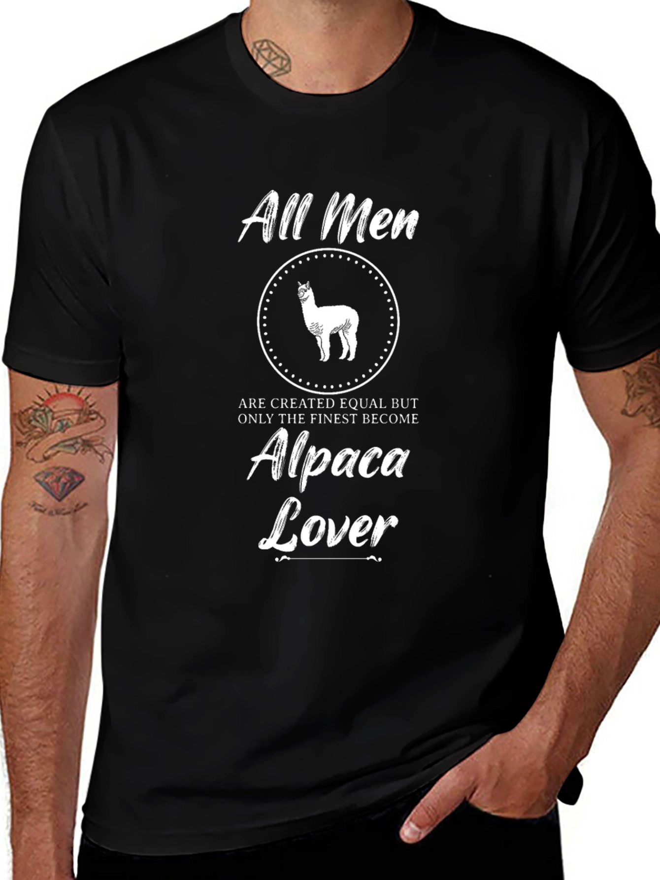 Alpaca Lover Graphic Tee - Finest Men T-Shirt