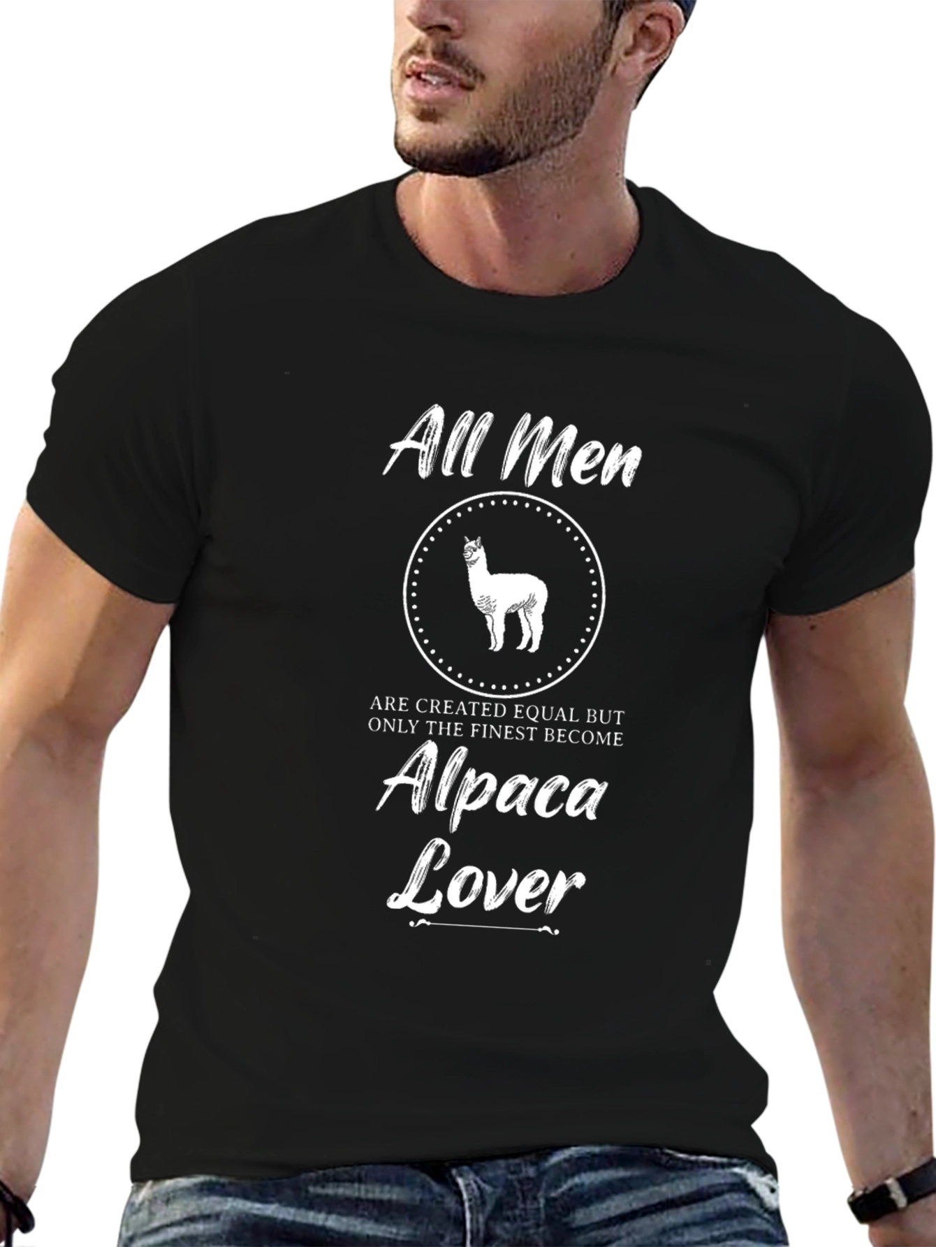 Alpaca Lover Graphic Tee - Finest Men T-Shirt