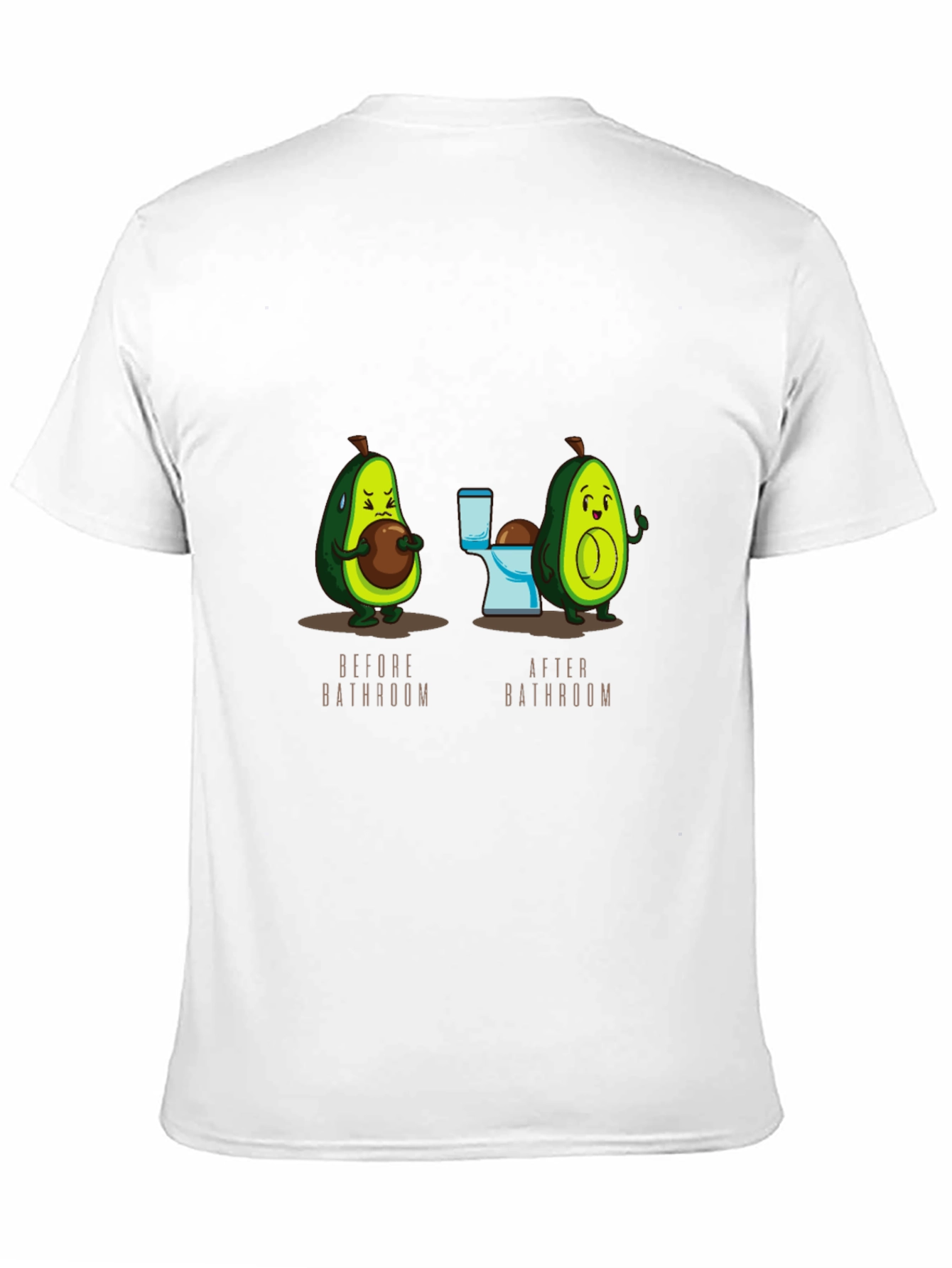 Avocado Bathroom Humor Black T-Shirt
