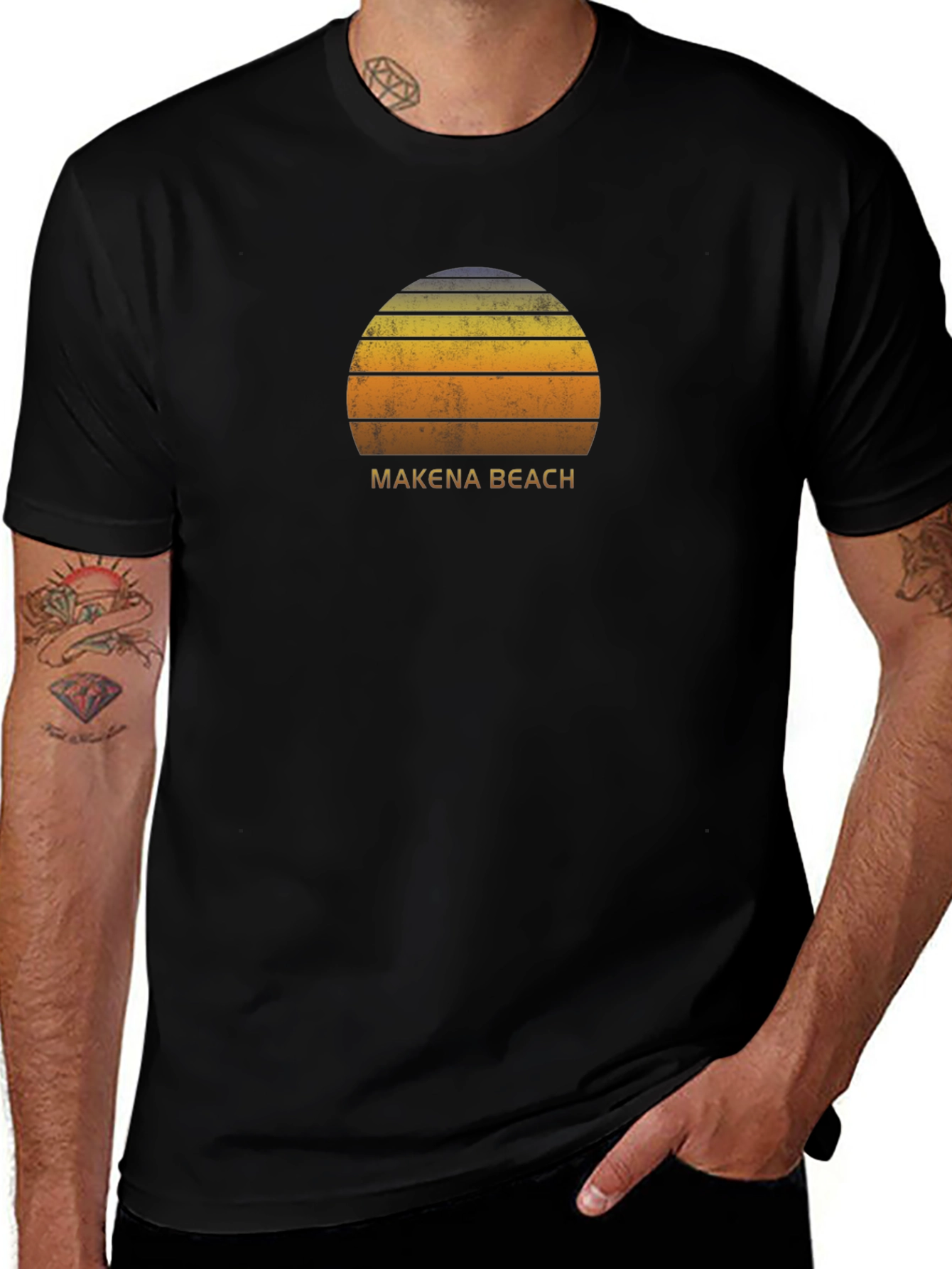 Makena Beach Sunset Graphic Tee