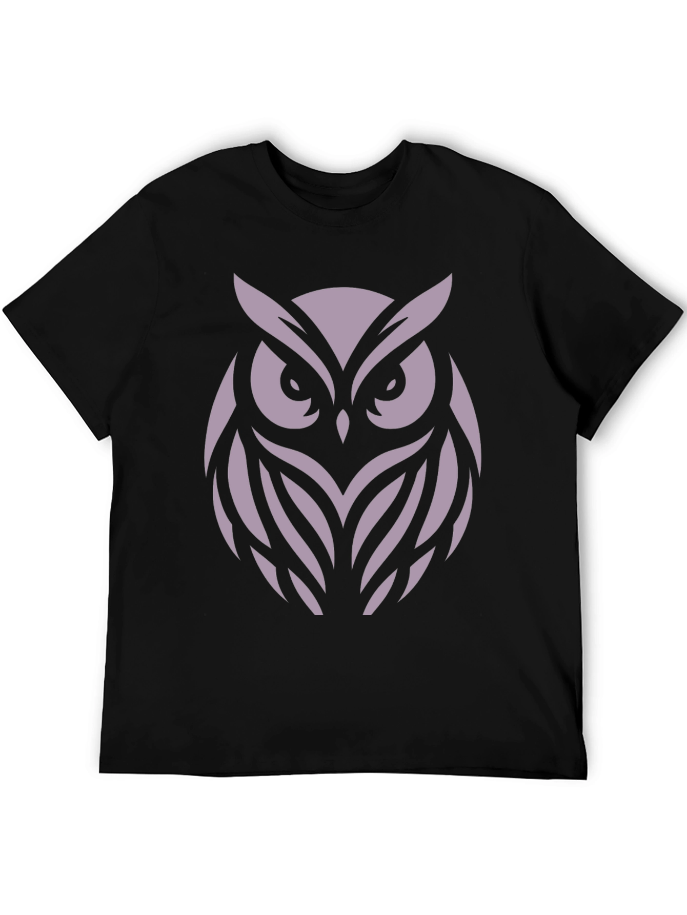 Owl Graphic Black T-Shirt