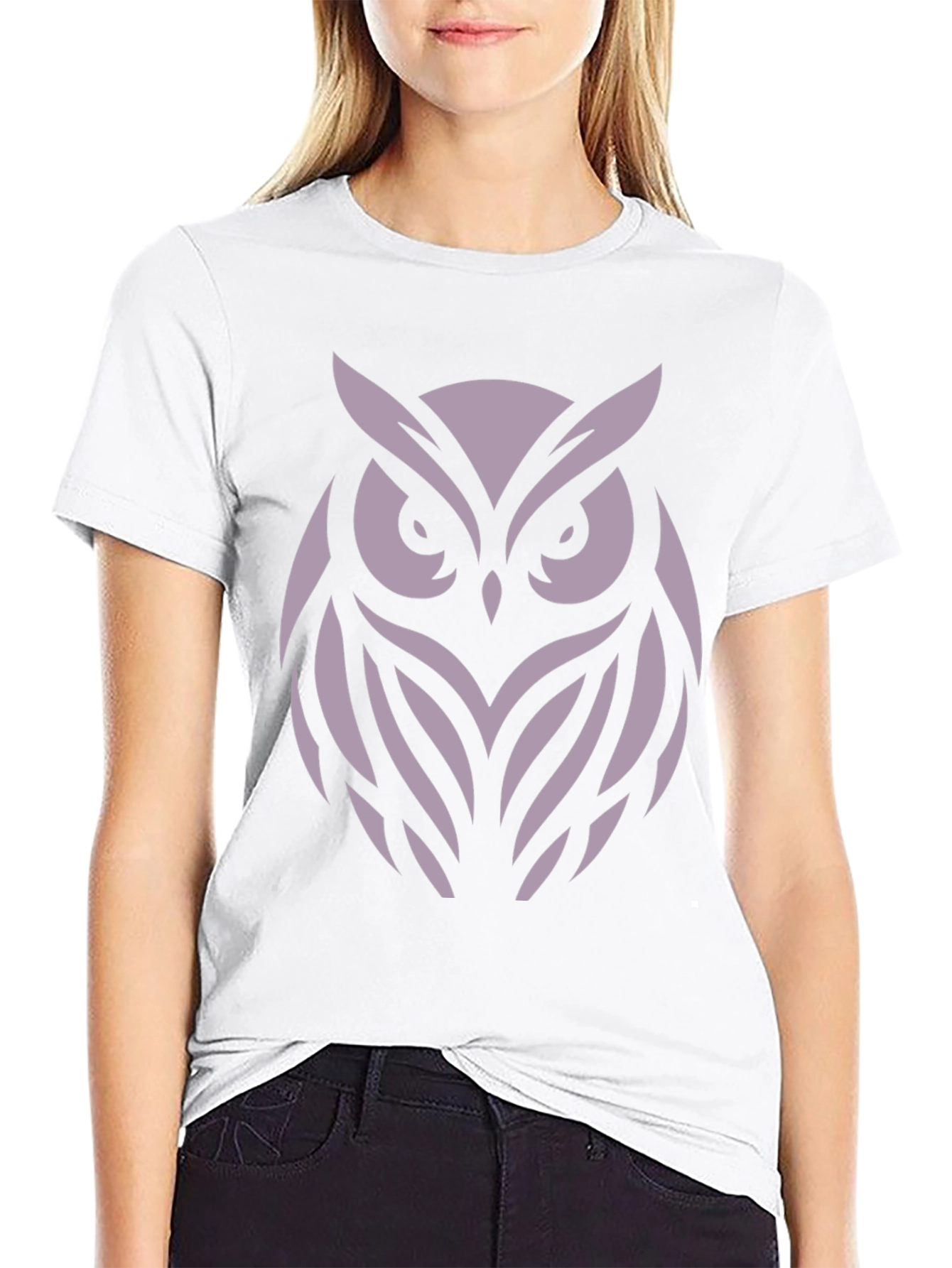 Owl Graphic Black T-Shirt