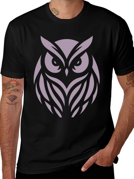 Owl Graphic Black T-Shirt