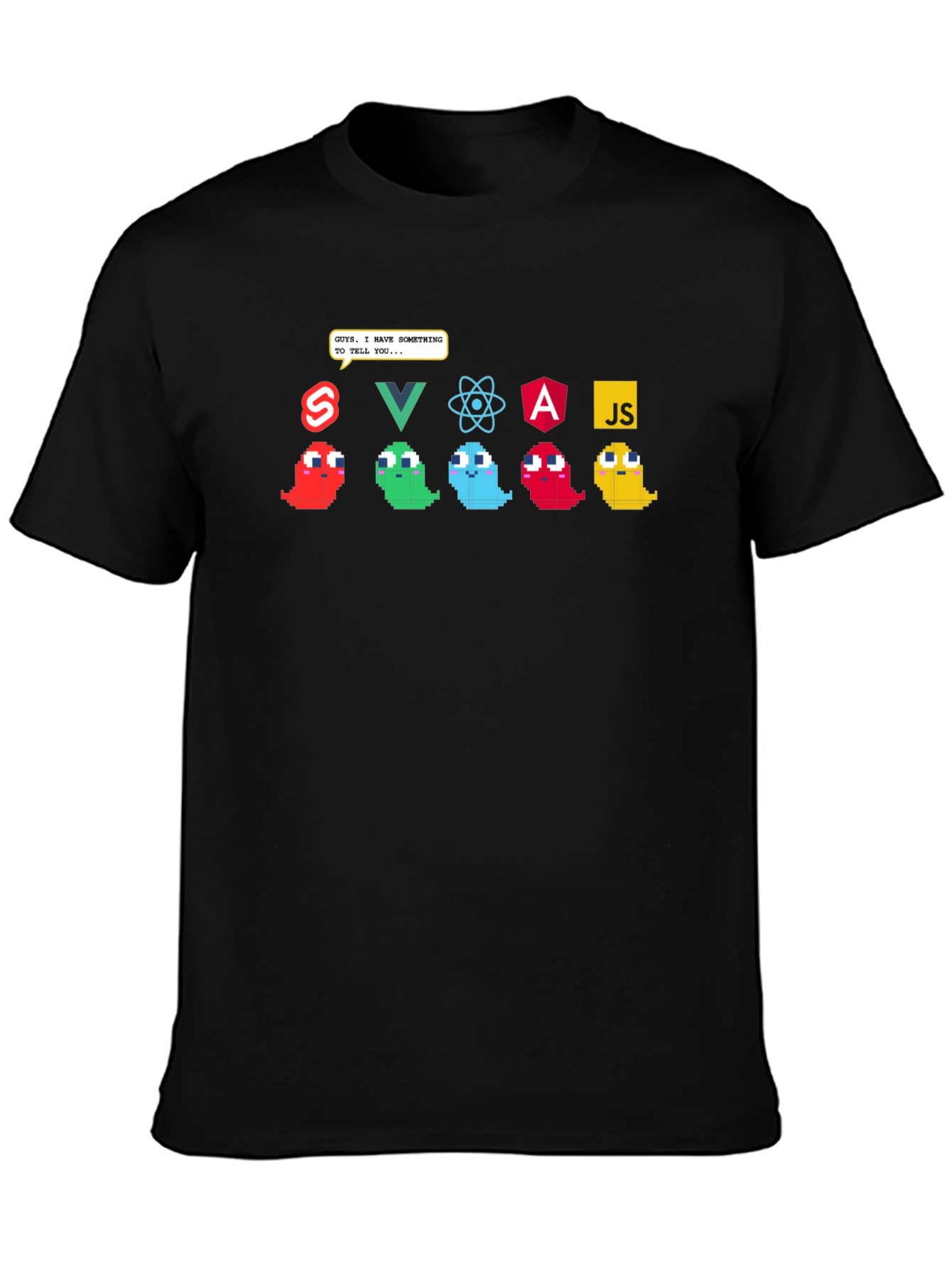 Developer Humor Tee - Programming Language Ghosts