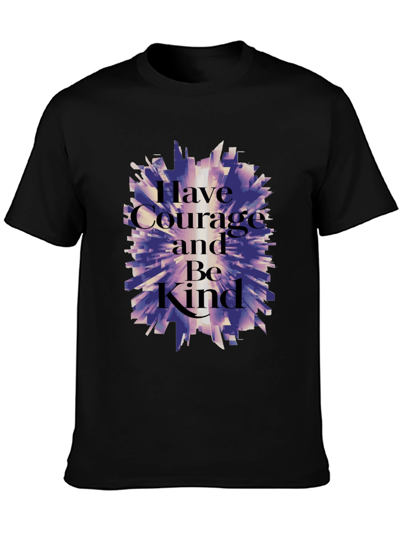 Courage and Kindness Graphic T-Shirt - Black