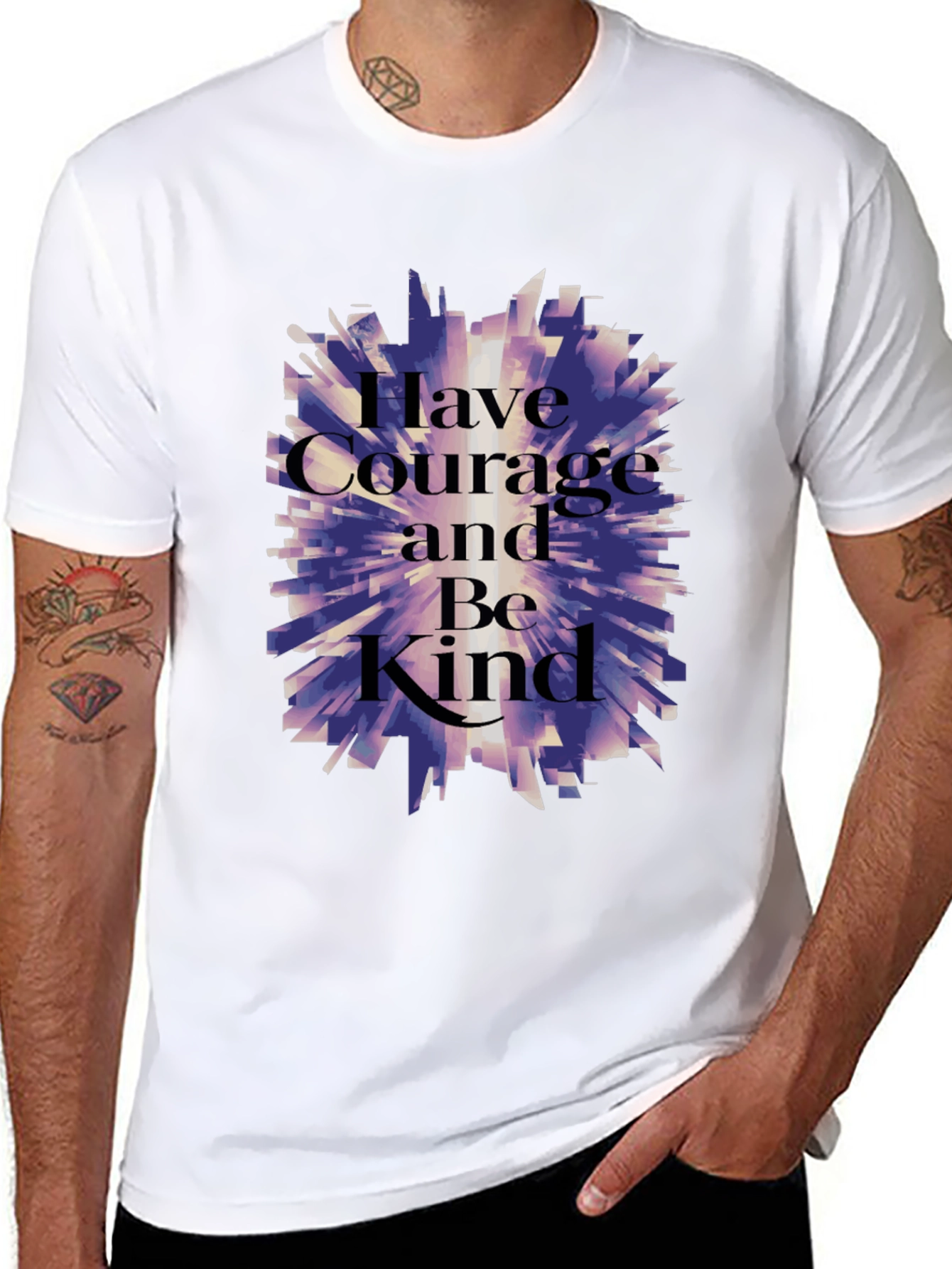 Courage and Kindness Graphic T-Shirt - Black