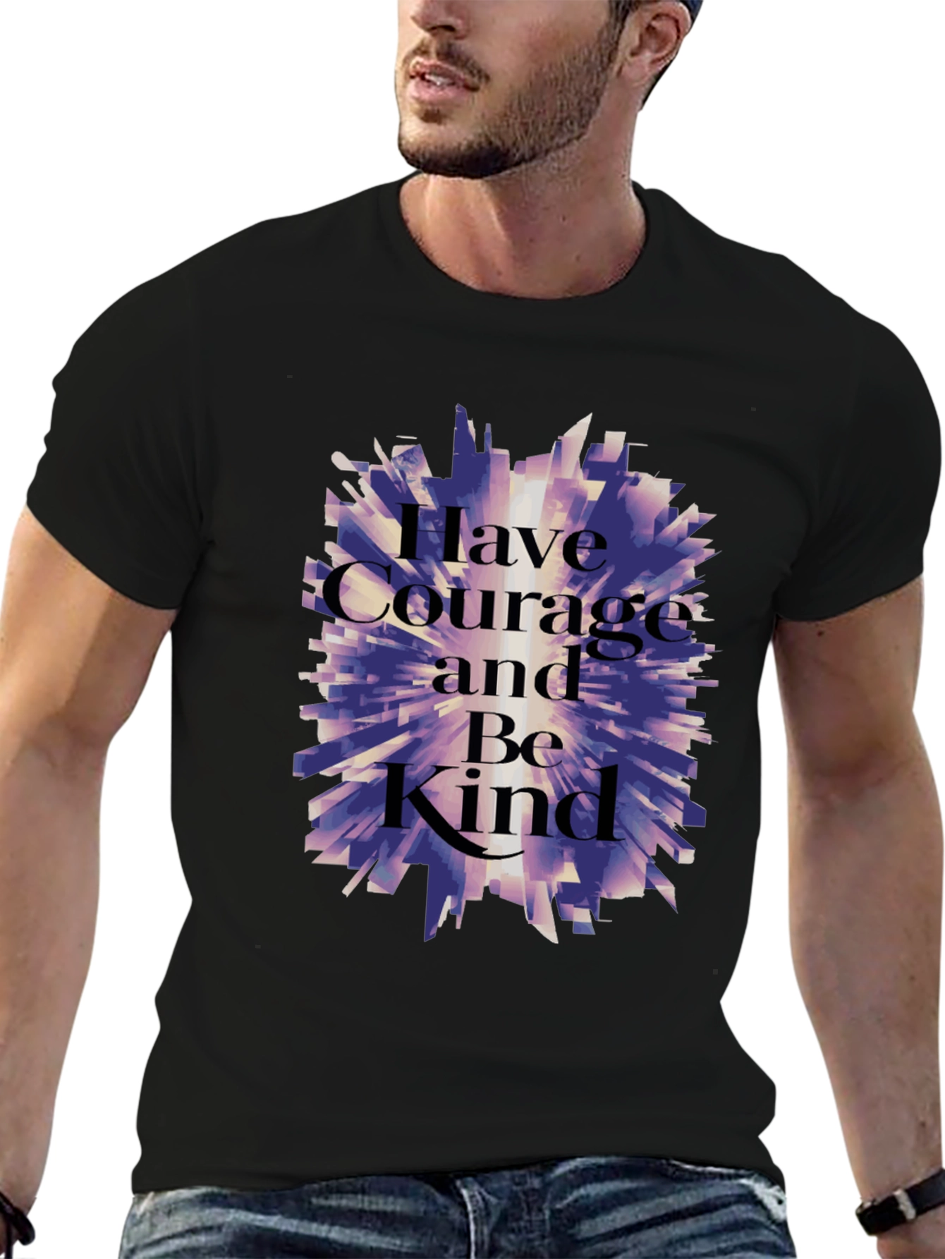 Courage and Kindness Graphic T-Shirt - Black