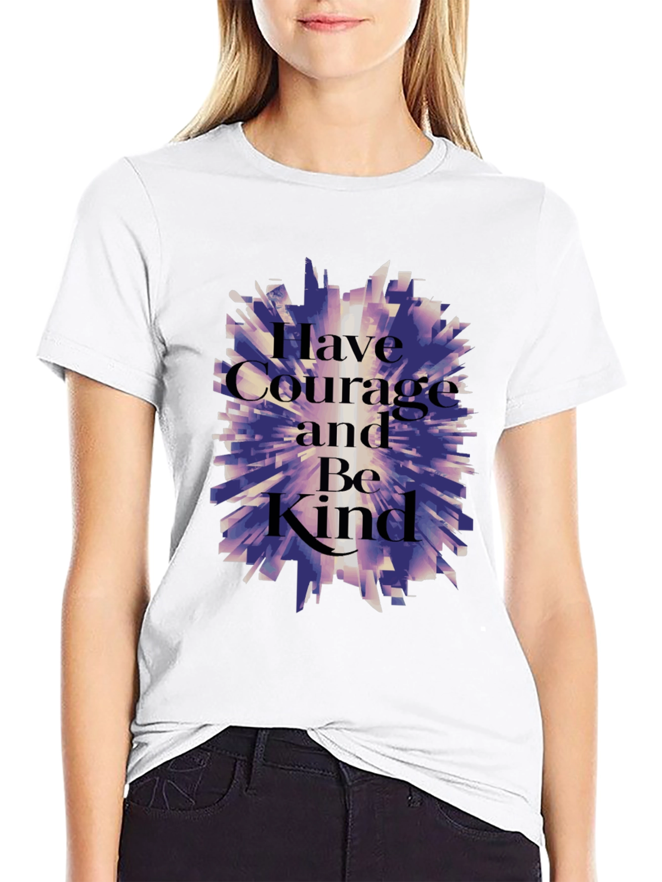 Courage and Kindness Graphic T-Shirt - Black