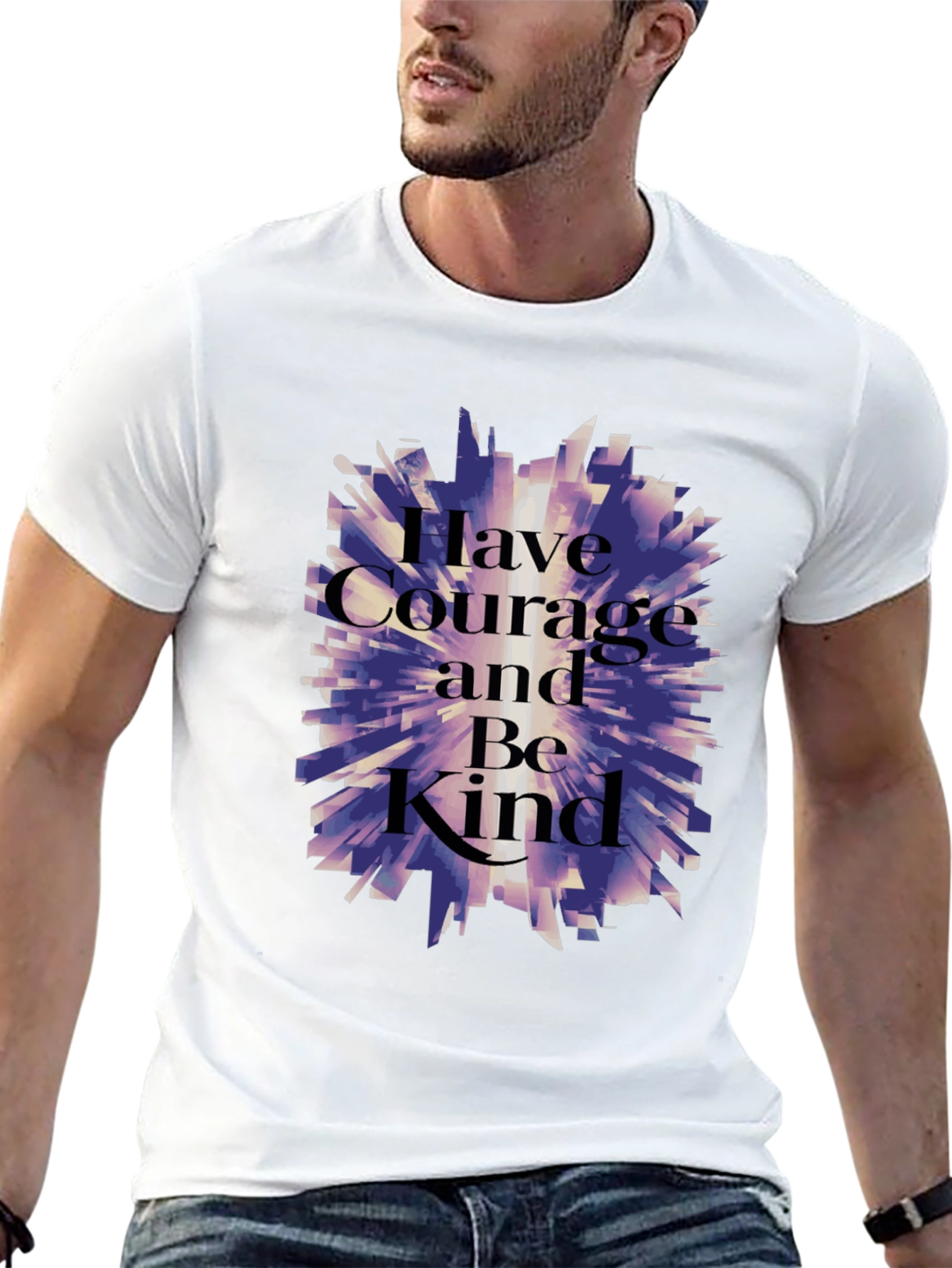 Courage and Kindness Graphic T-Shirt - Black