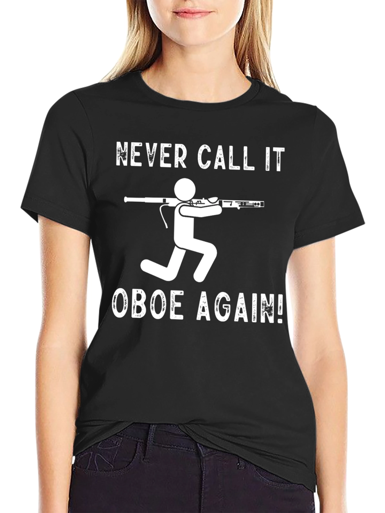Never Call it Oboe Again! Funny Bassoon Player T-Shirt