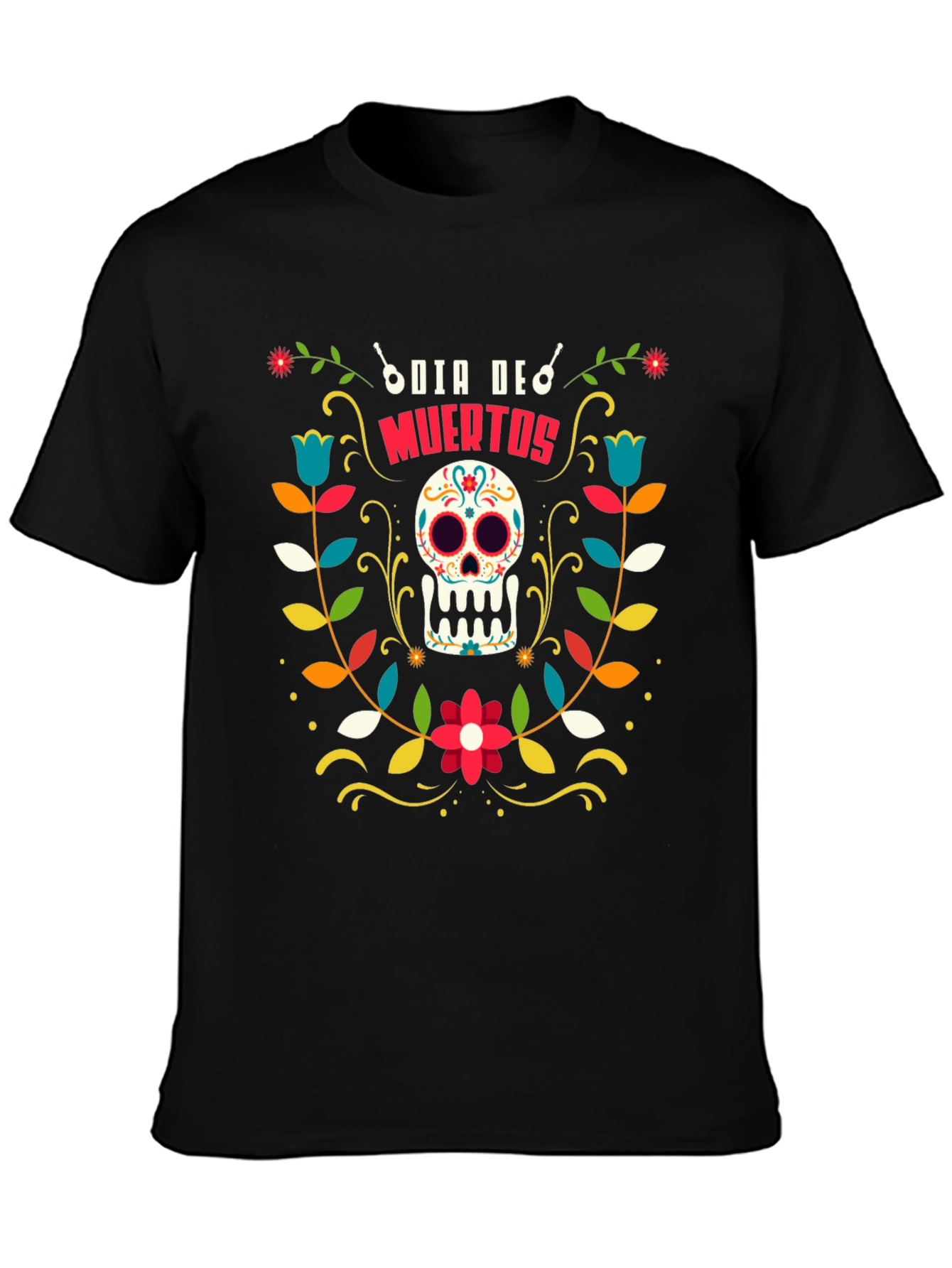 Day of the Dead Sugar Skull Graphic T-Shirt