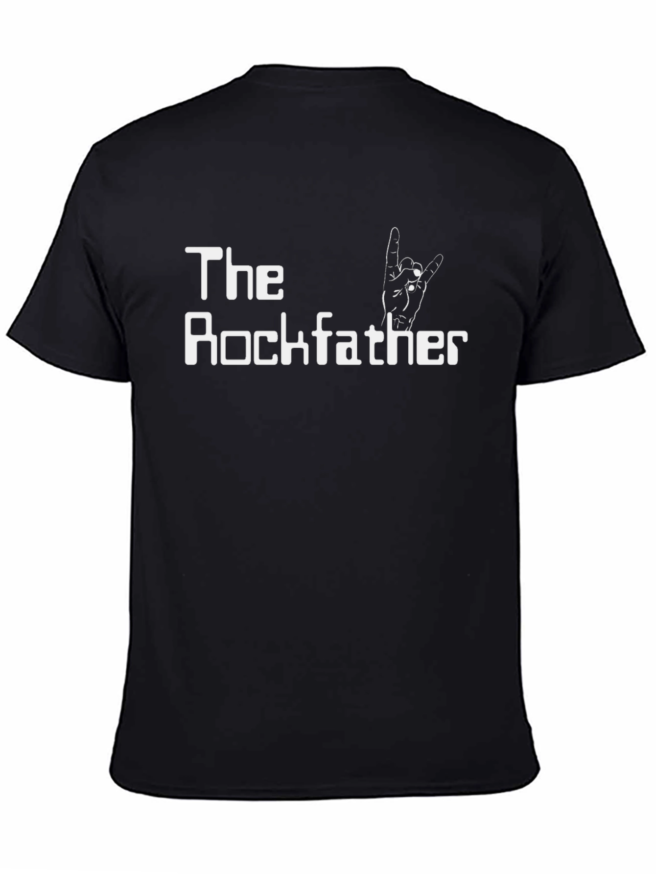 The Rockfather Tee - Classic Black Graphic T-Shirt
