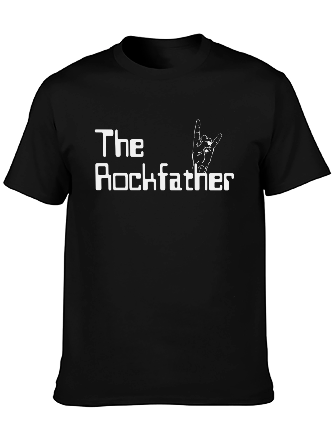 The Rockfather Tee - Classic Black Graphic T-Shirt