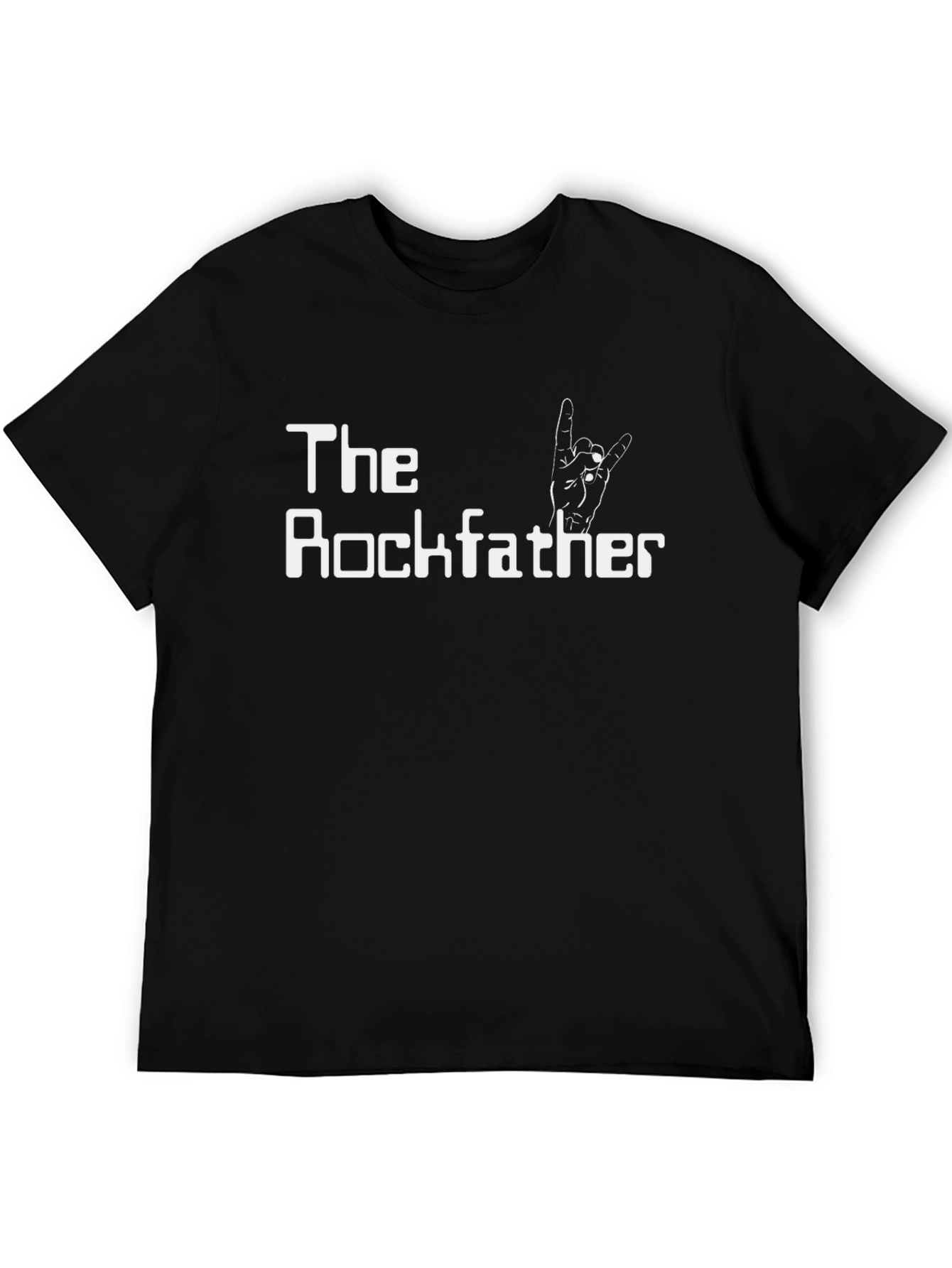 The Rockfather Tee - Classic Black Graphic T-Shirt