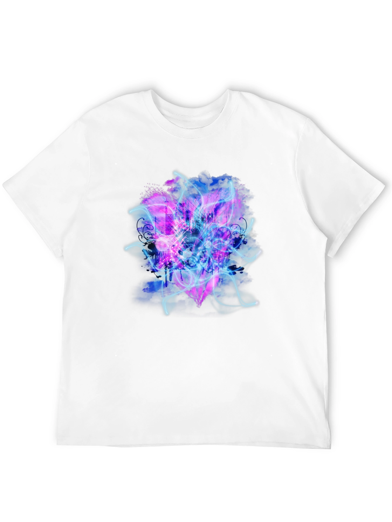 Electric Heart Graphic Black T-Shirt