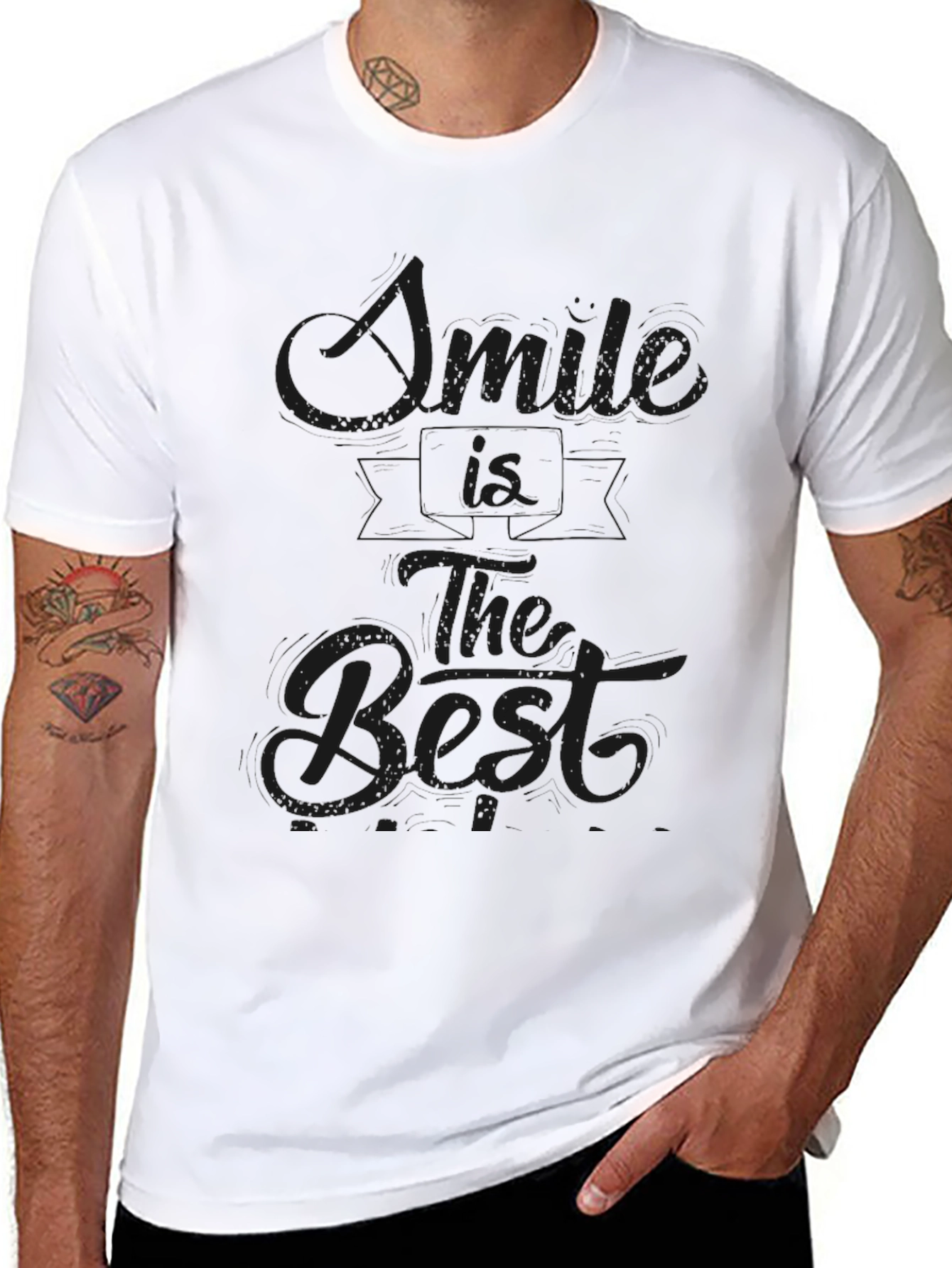 Smile is The Best Black T-Shirt