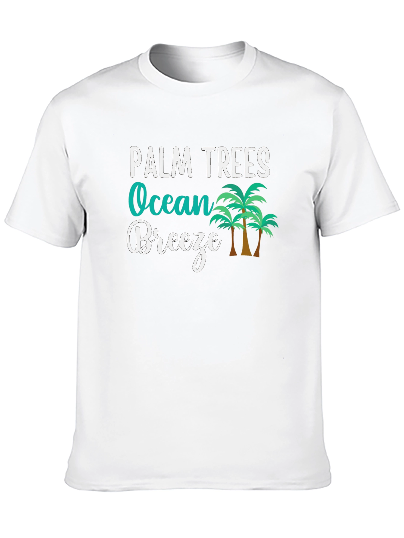 Palm Trees Ocean Breeze Graphic T-Shirt