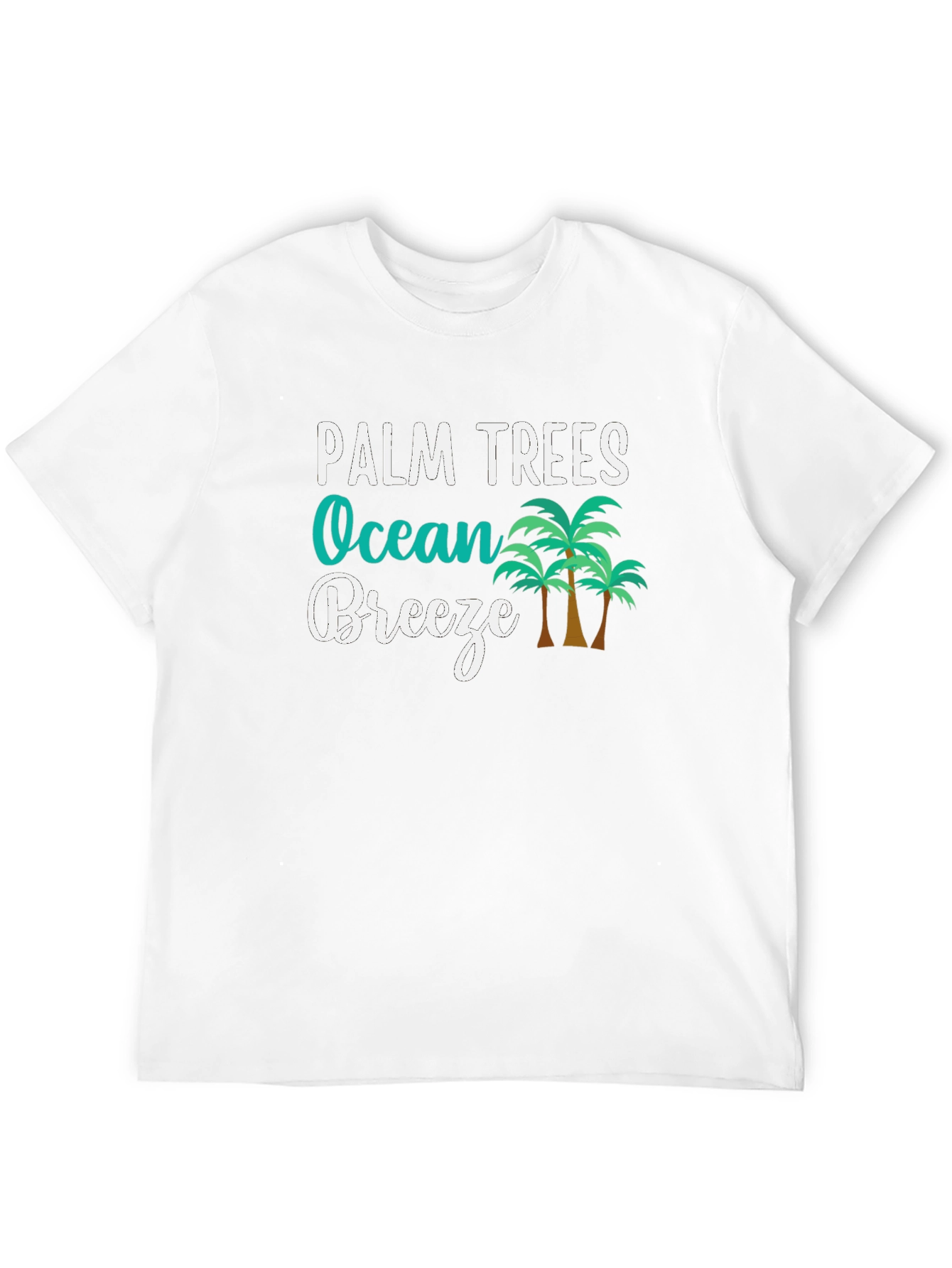 Palm Trees Ocean Breeze Graphic T-Shirt
