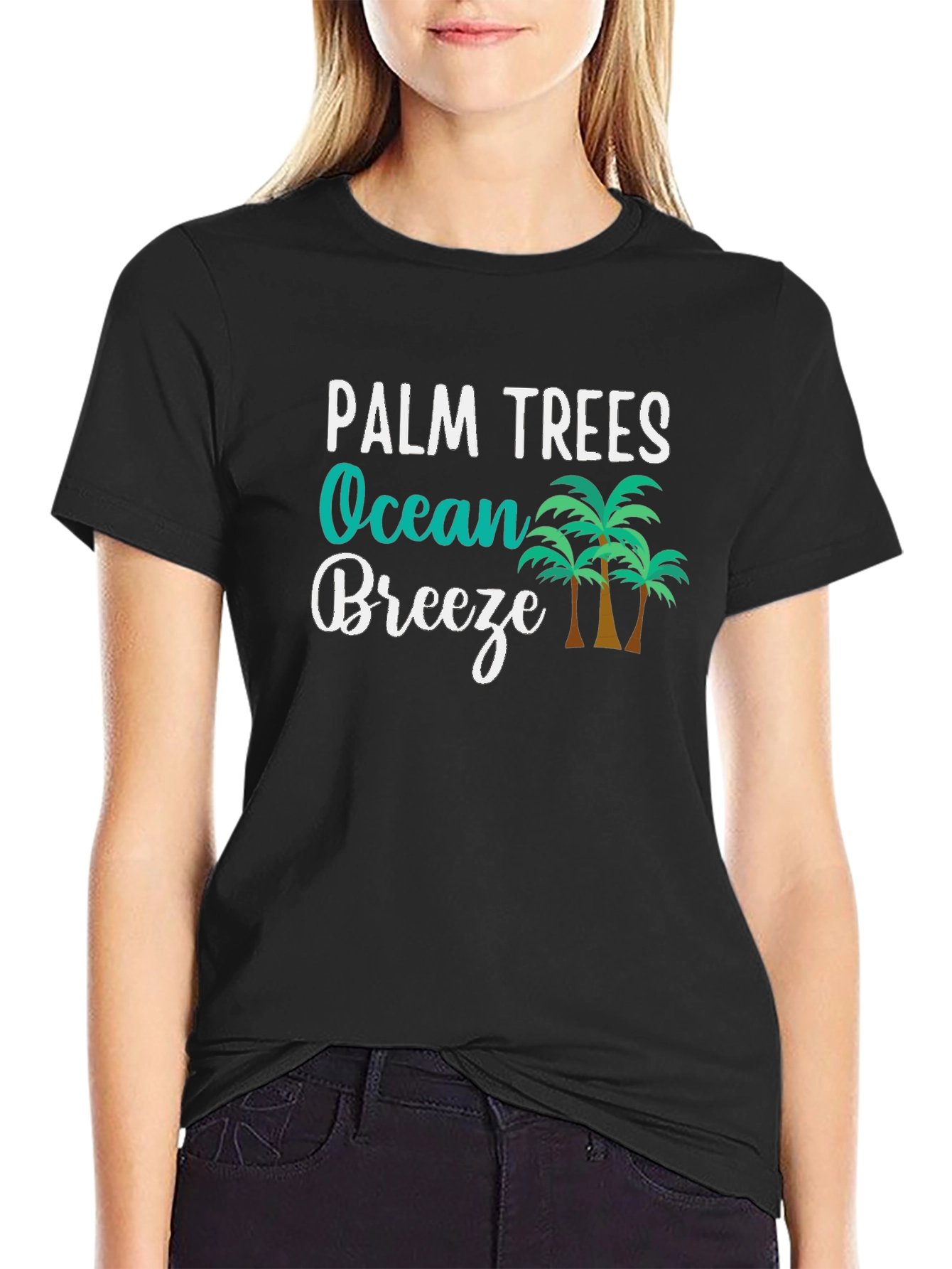 Palm Trees Ocean Breeze Graphic T-Shirt