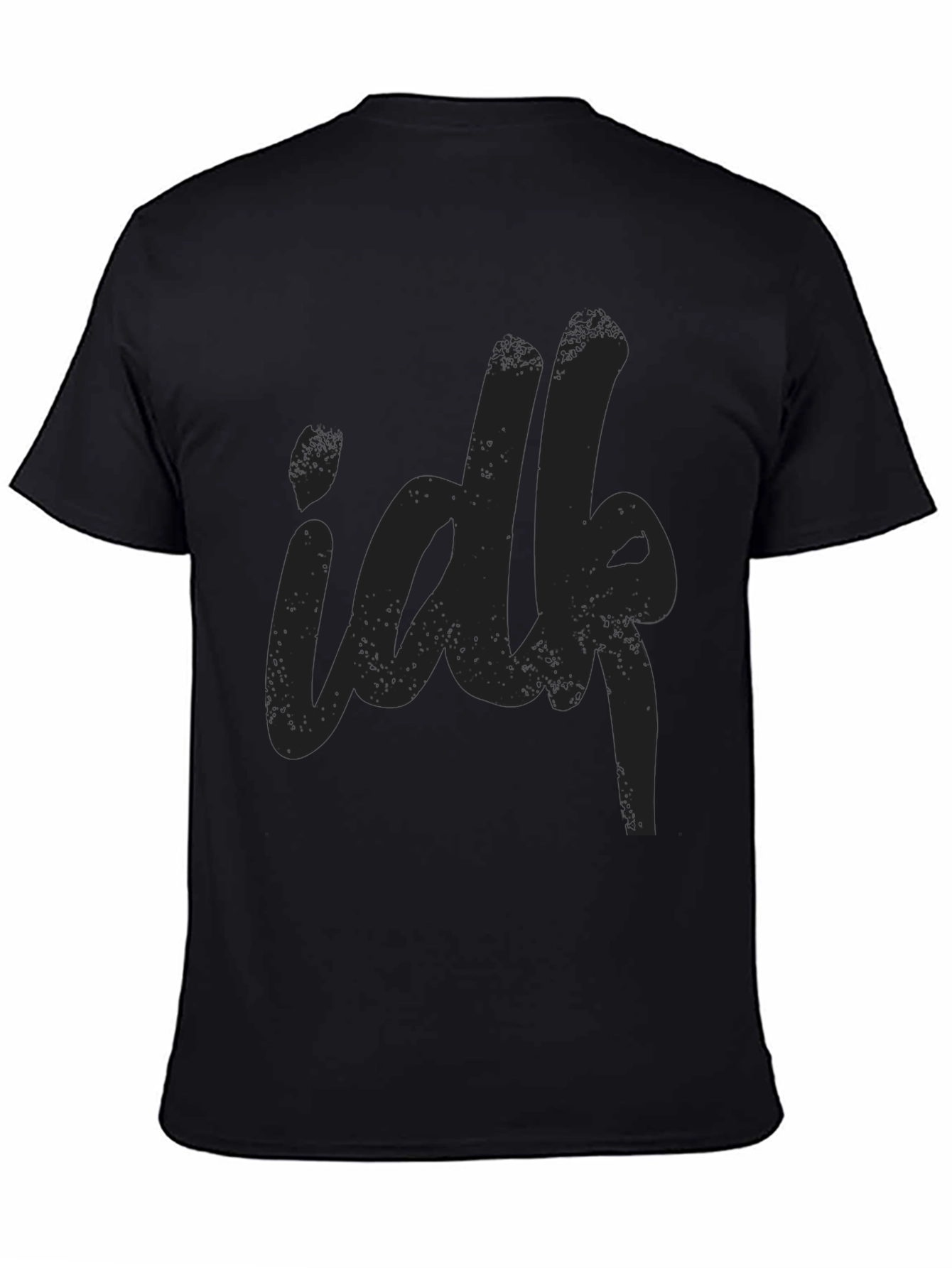 IDFK Black Graphic Tee - Casual Unisex T-Shirt