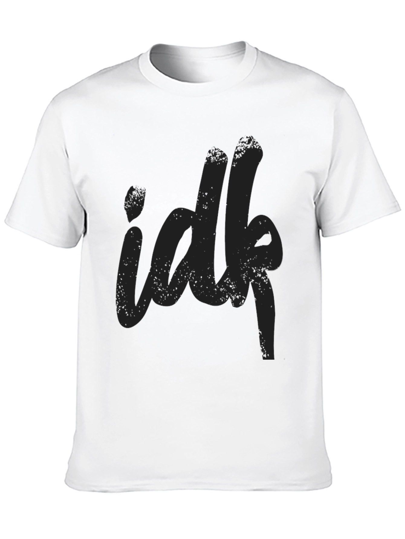 IDFK Black Graphic Tee - Casual Unisex T-Shirt