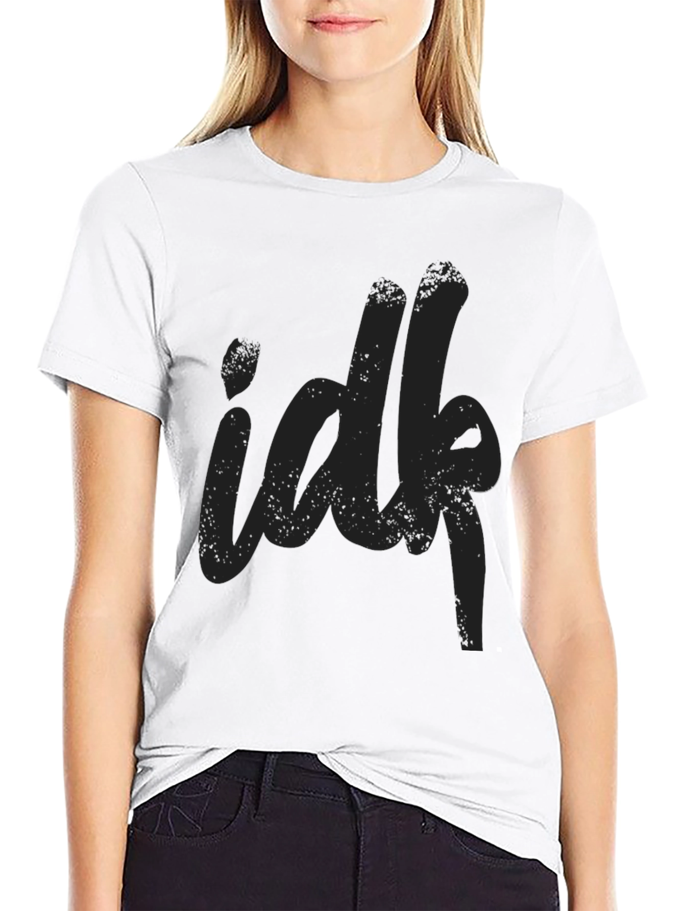 IDFK Black Graphic Tee - Casual Unisex T-Shirt