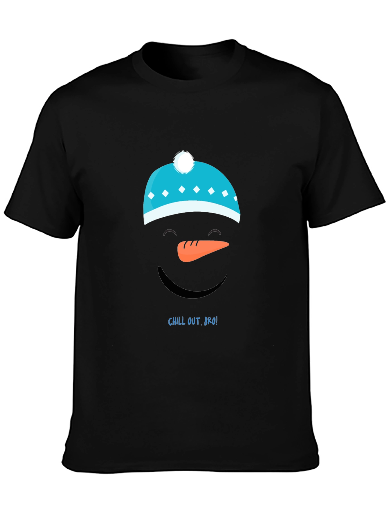 Chill Out Bro! Snowman Graphic Tee