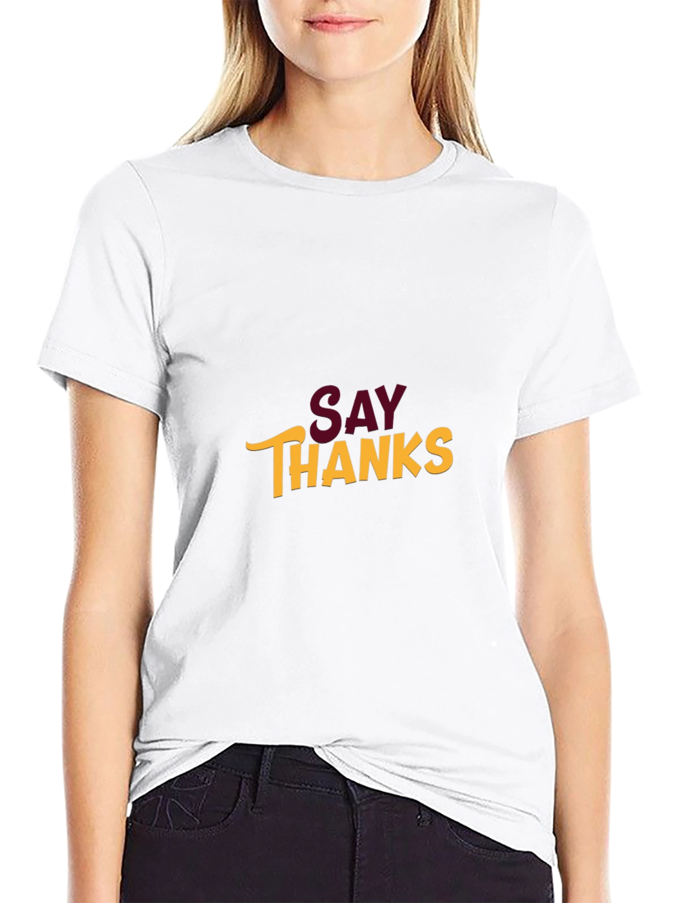 Say Thanks Graphic T-Shirt - Stylish and Comfortable