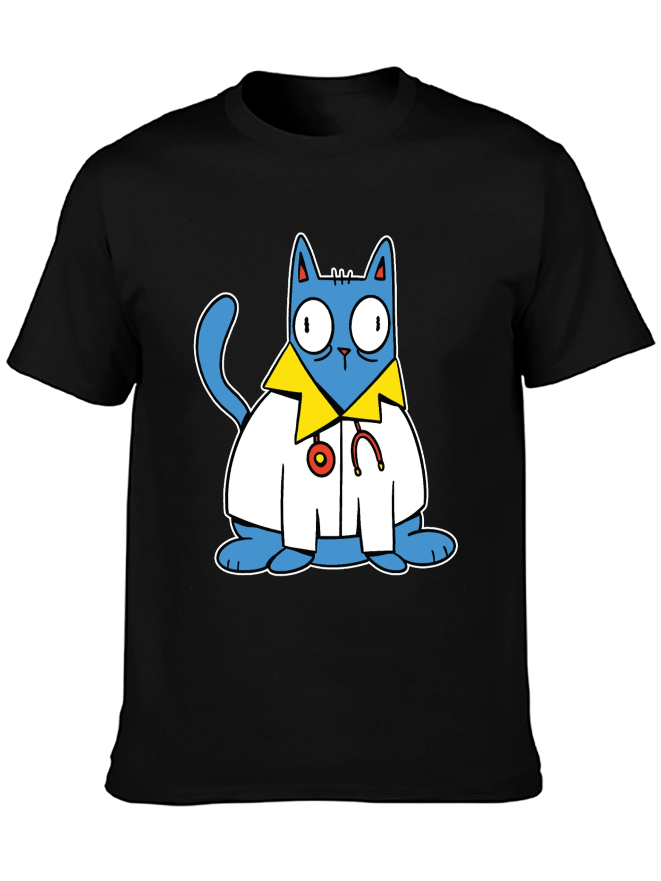 Doctor Cat T-Shirt - Funny Cartoon Tee