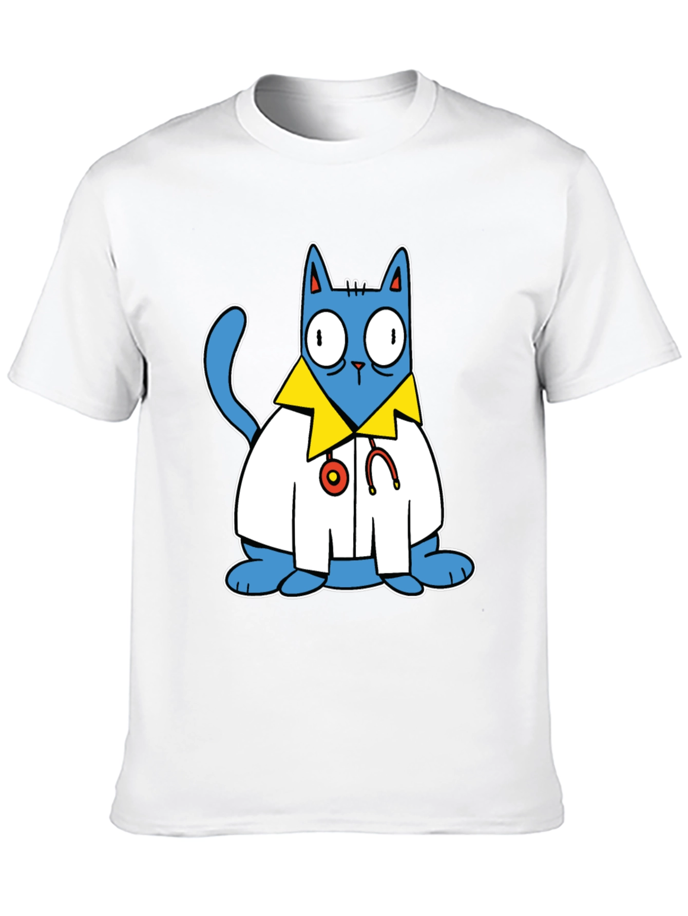Doctor Cat T-Shirt - Funny Cartoon Tee